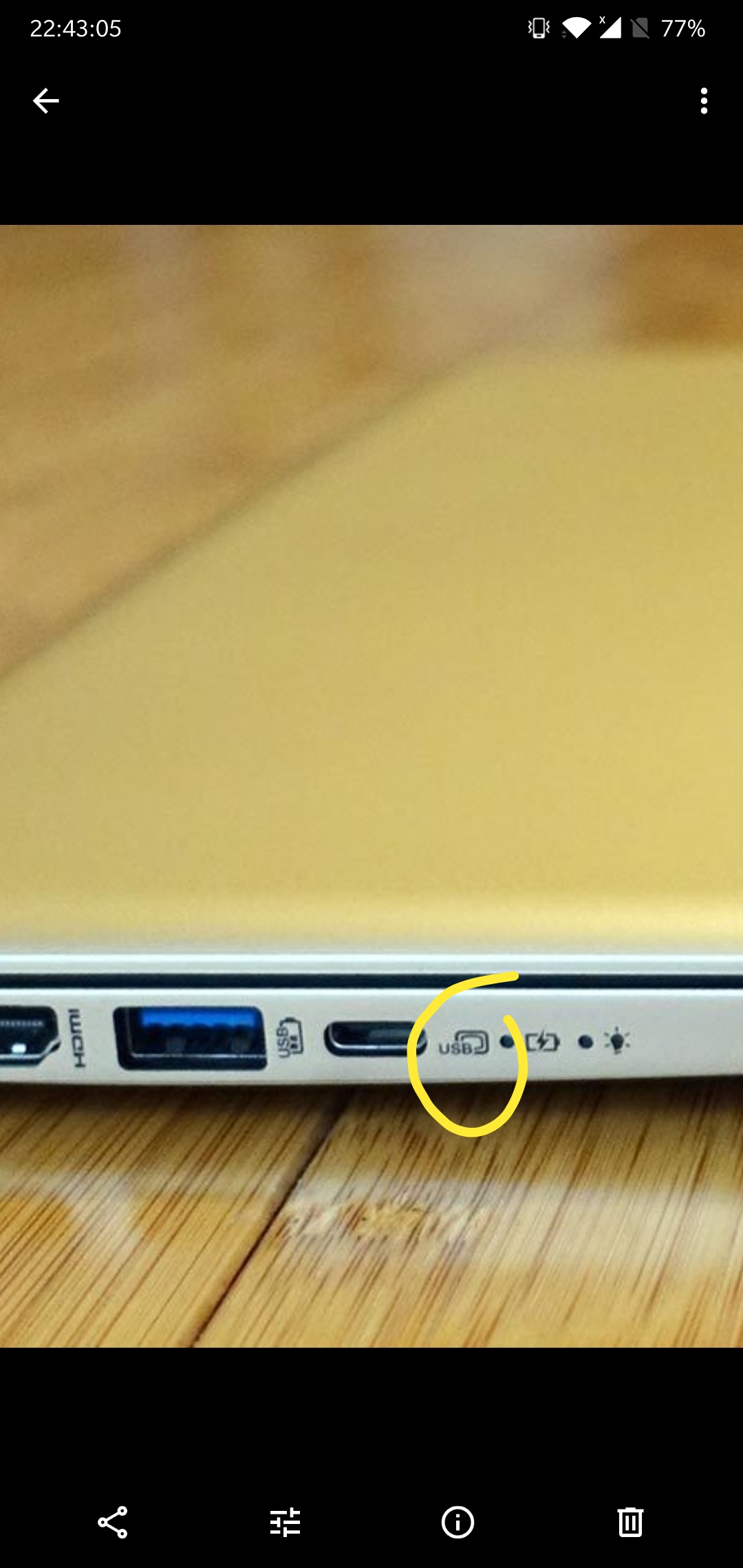 What does this symbol next to the usb C mean? : r/laptops