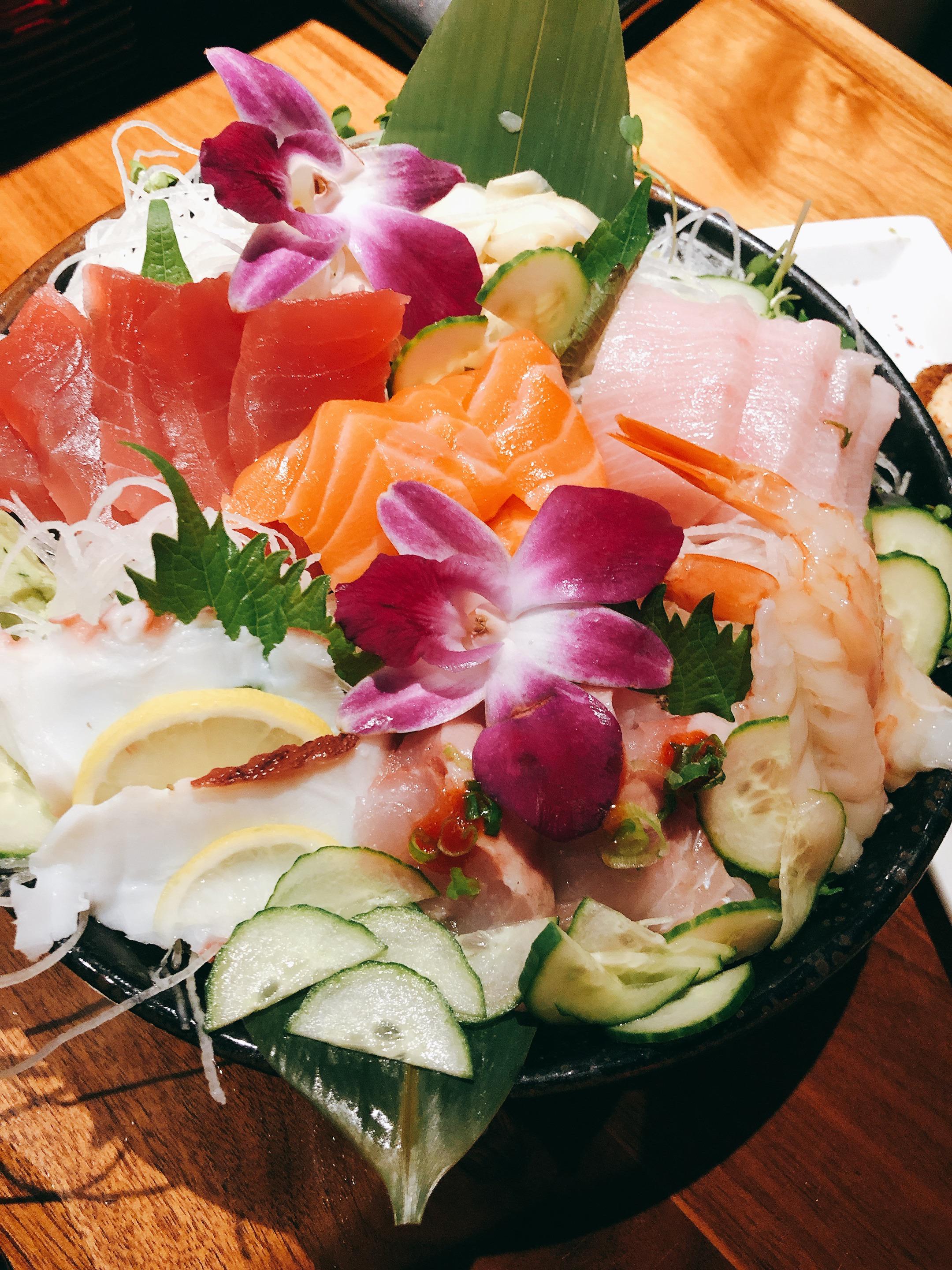 Sashimi assortment platter. r/sushi