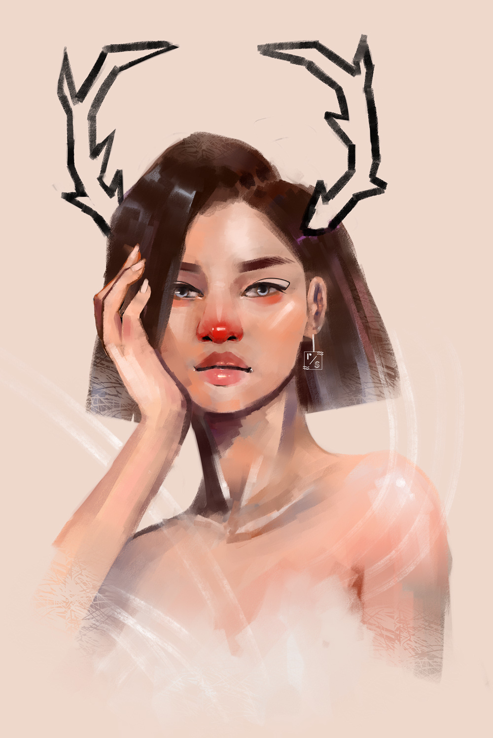 When painting I always get stuck on the background and just leave it as