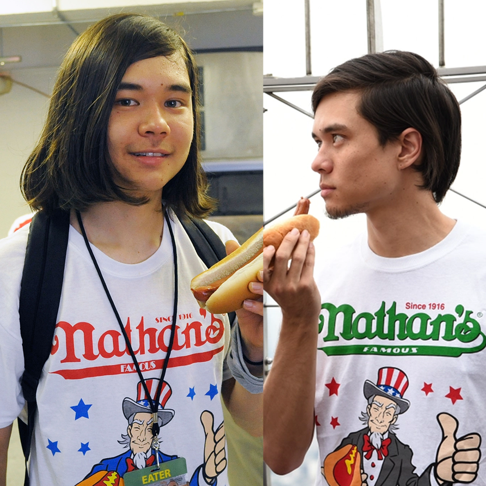 Matt Stonie, Professional Speed Eater. Before and now. He is now able
