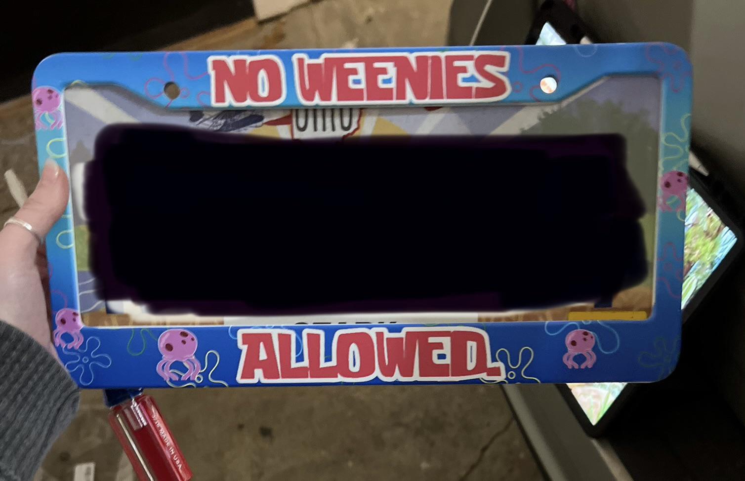 License plate frame rules. r/Ohio
