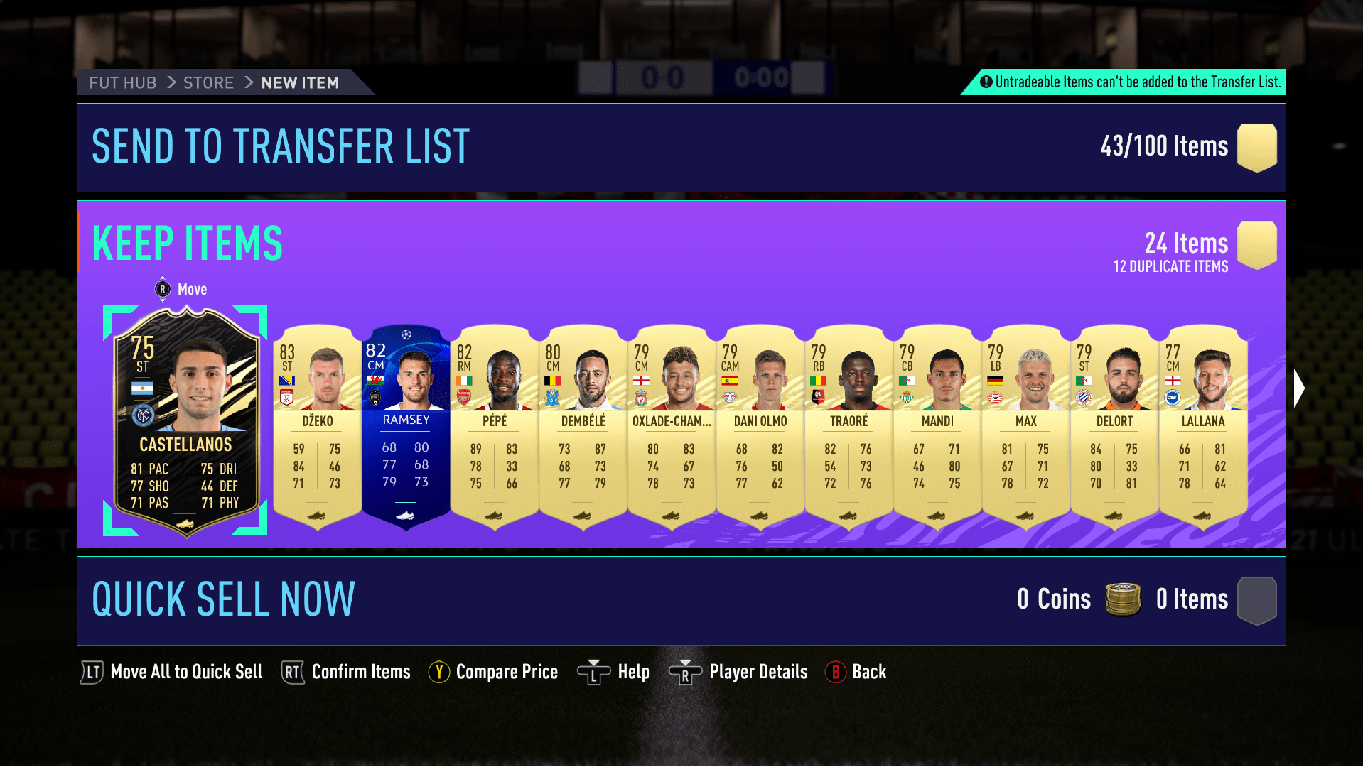 Jumbo rare players pack from 500 assists milestone. This is what a