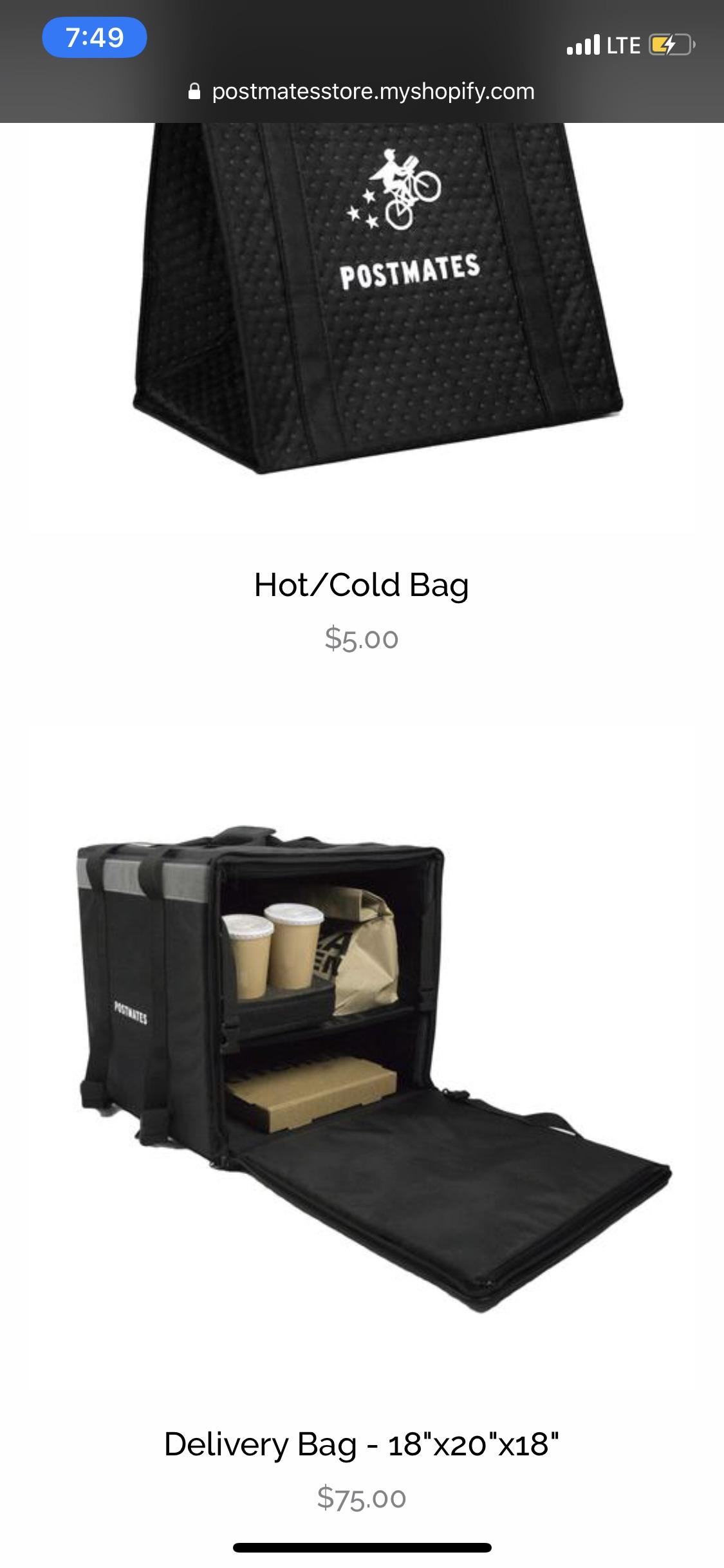 Y’all see they’re charging for bags now?! 😒 r/postmates