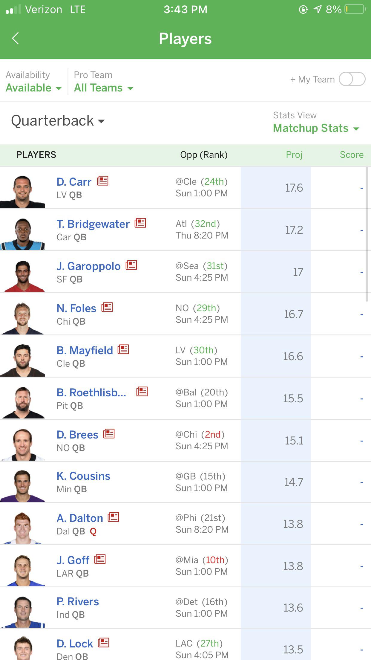 Which QB do I pick up? r/Fantasy_Football