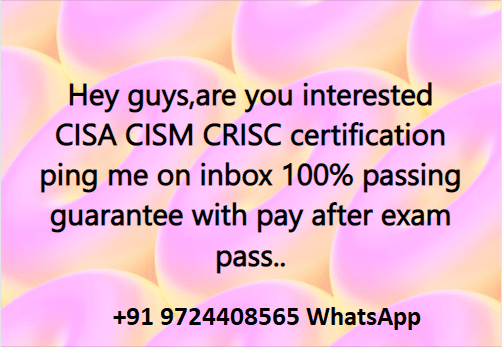 Best Cisa Study Material -Verified Items – Cchit.org