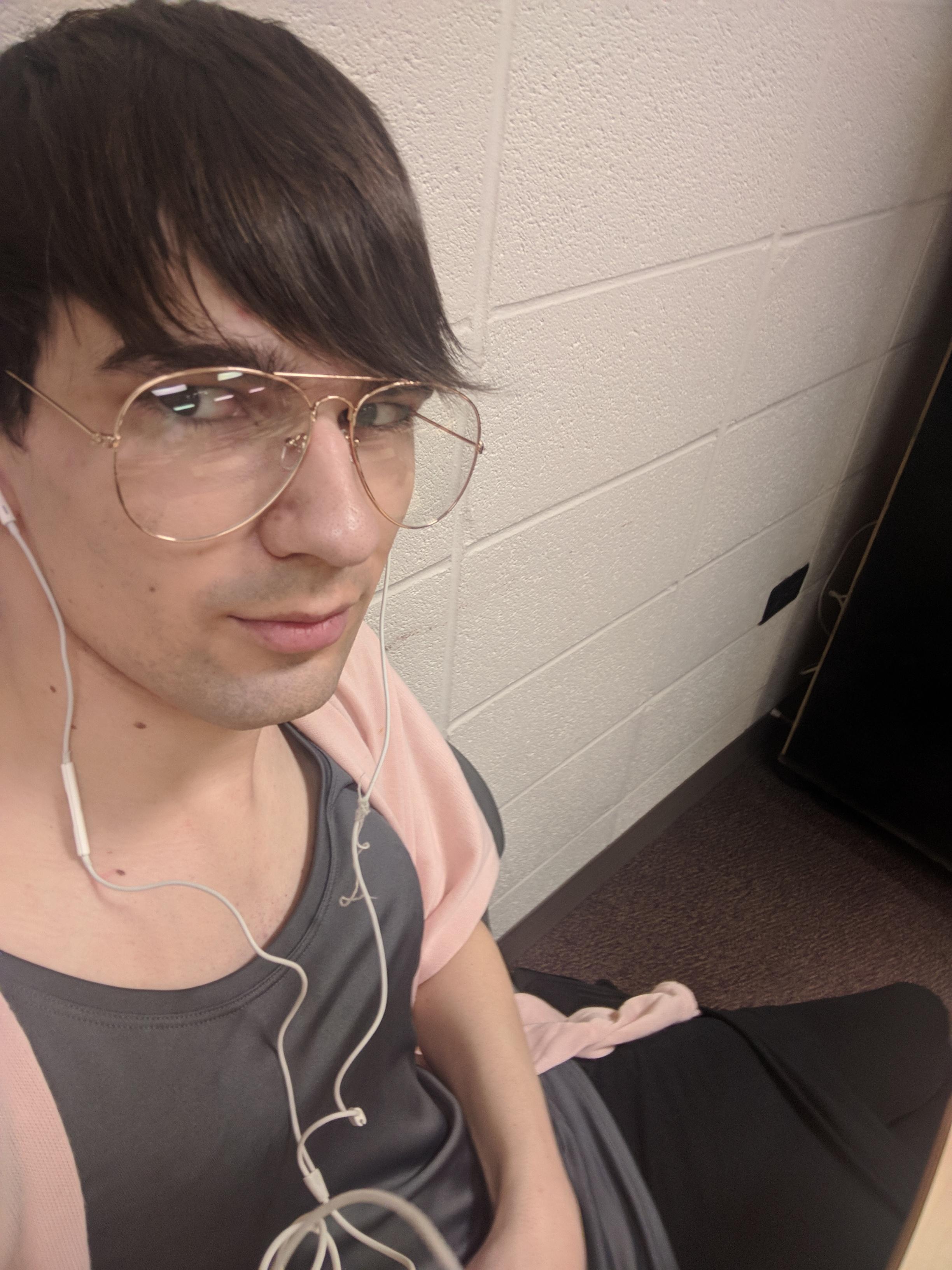 No HRT, doing the best i can to hide my facial hair with makeup. Even though it still shows, I