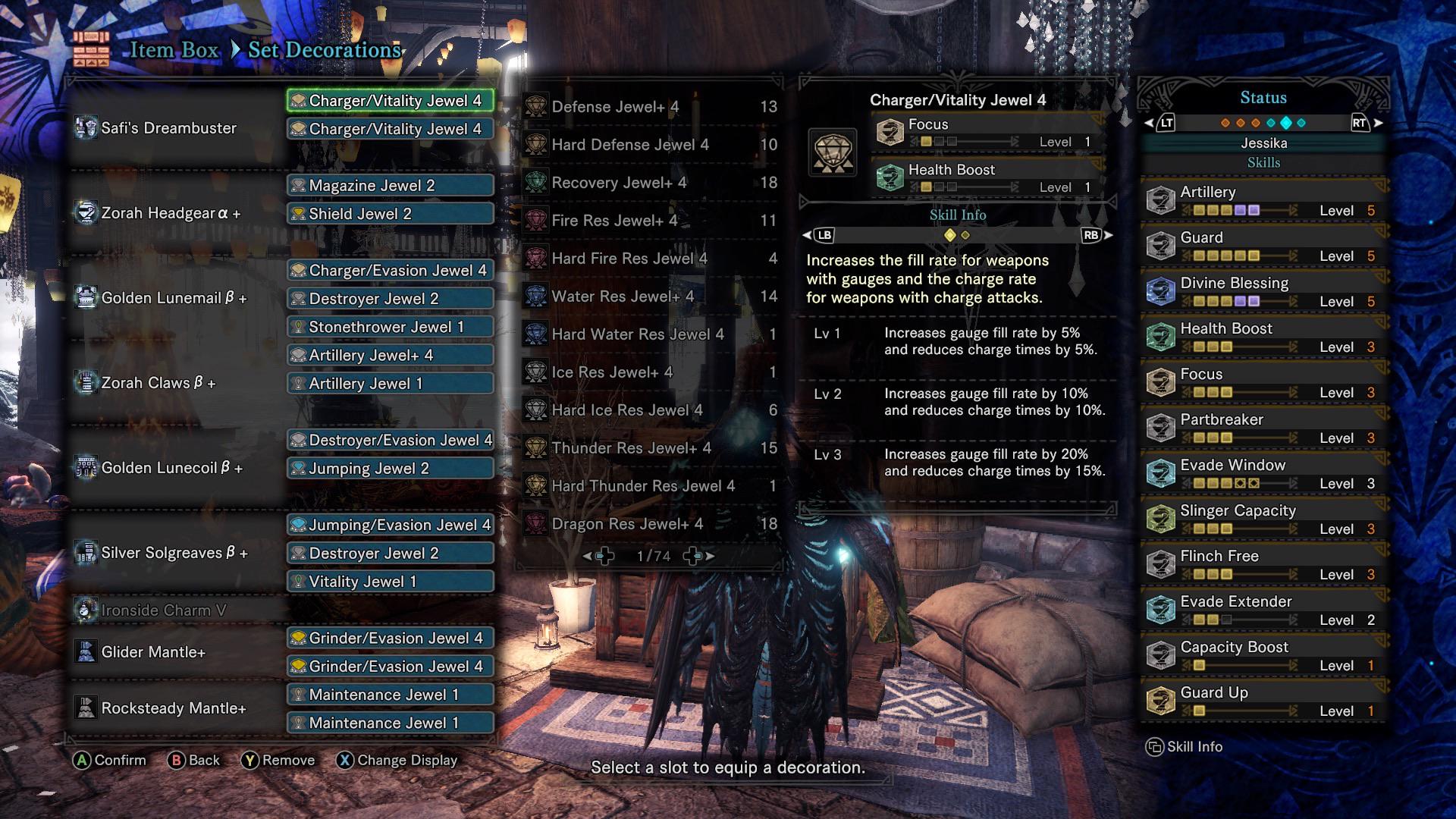 My final Long Gunlance Build Why choose between evade
