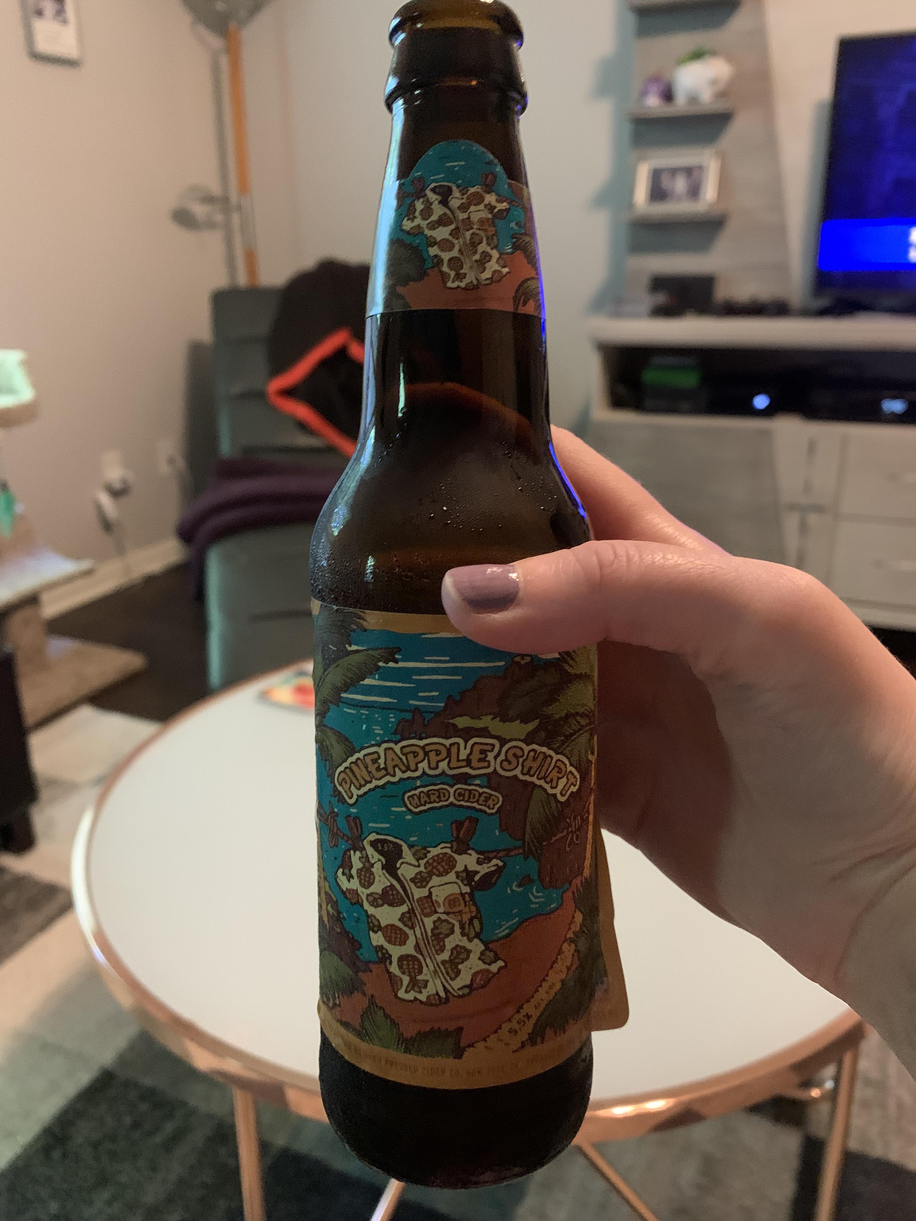 First time trying the Pineapple Shirt hard cider. It’s very good