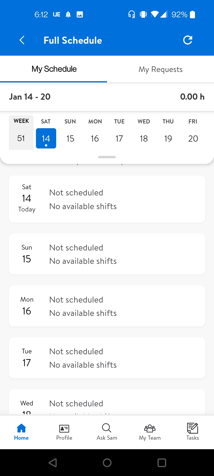 only my second week and they already took some shifts away. not mad