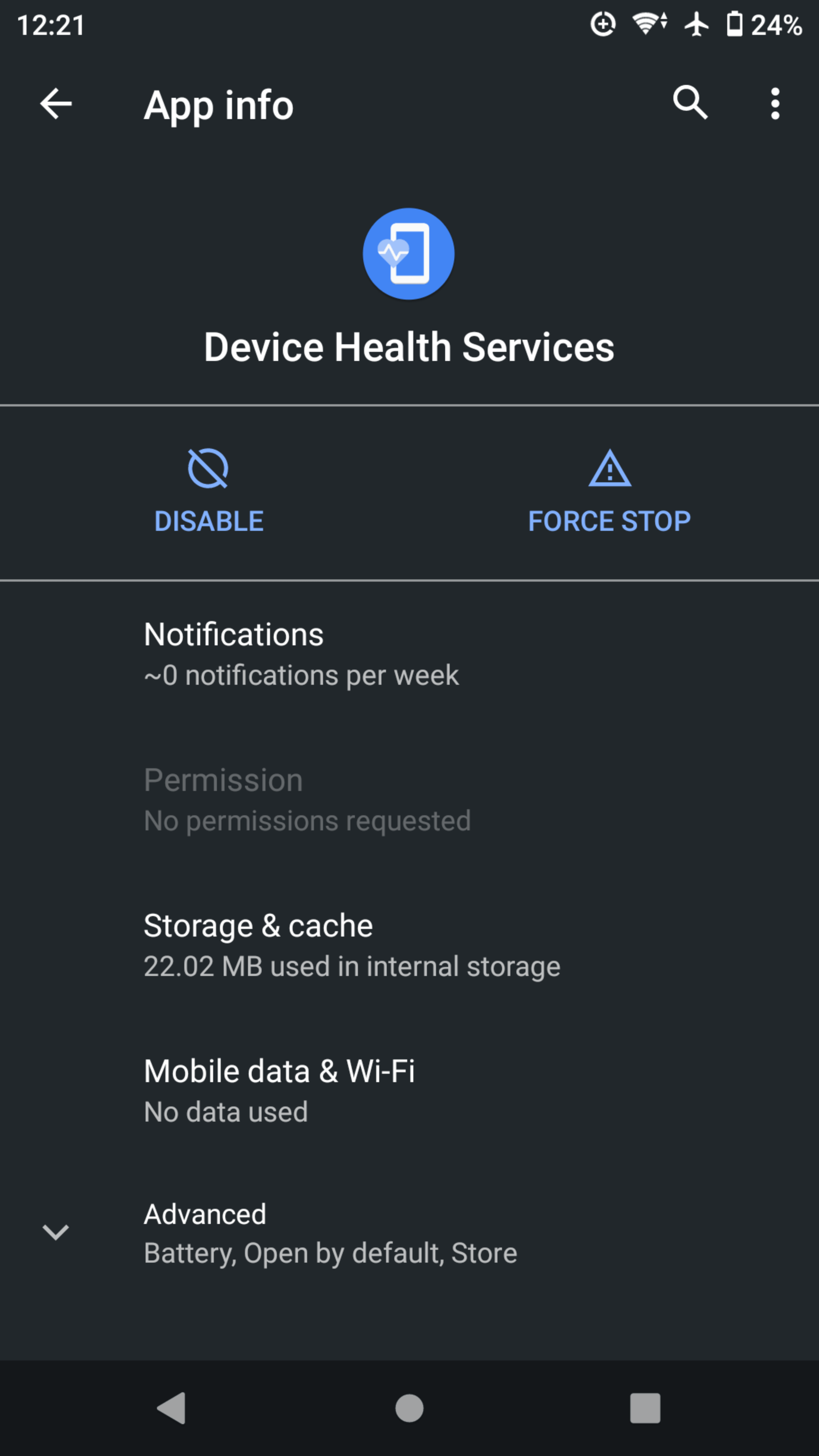 Is it okay to disable devices health services? What is the pros and