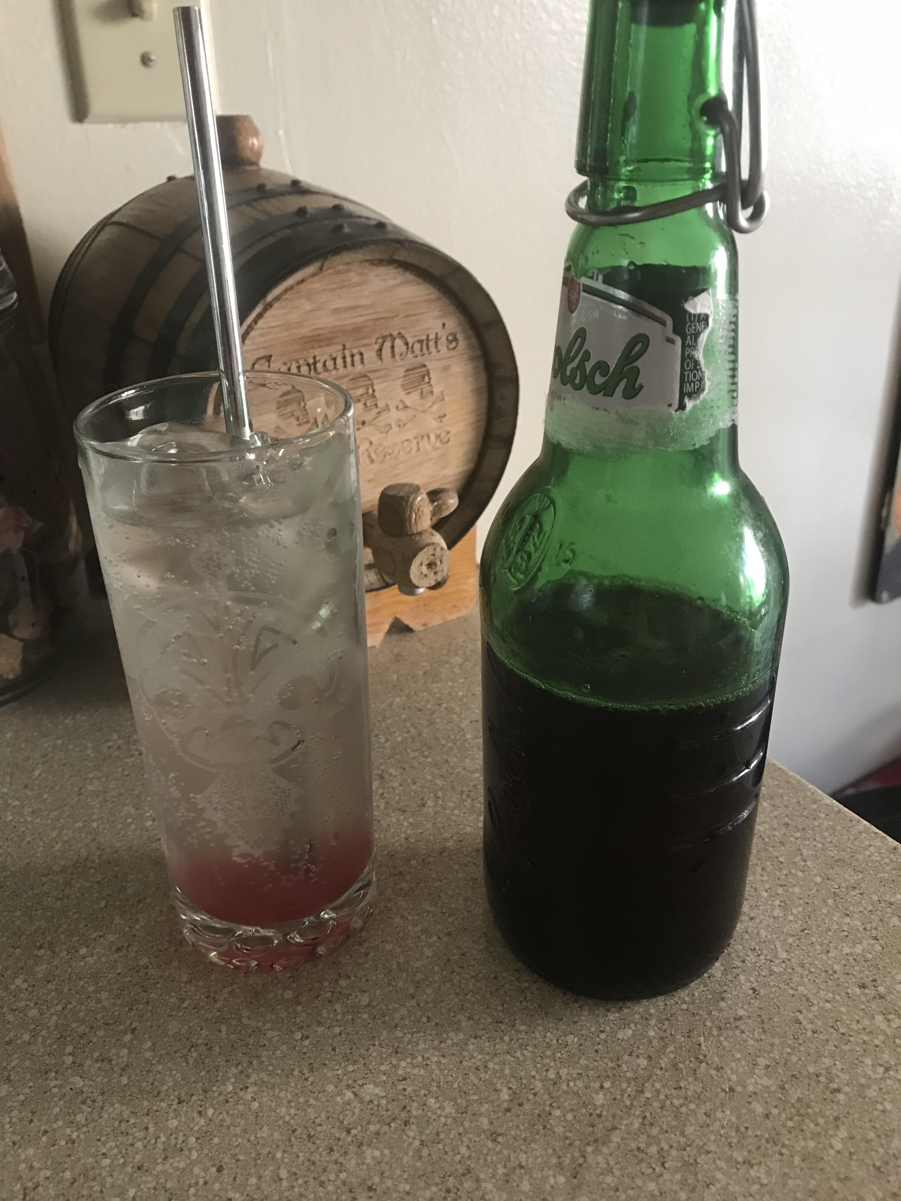 Homemade grenadine. First time I want rose water and orange flower