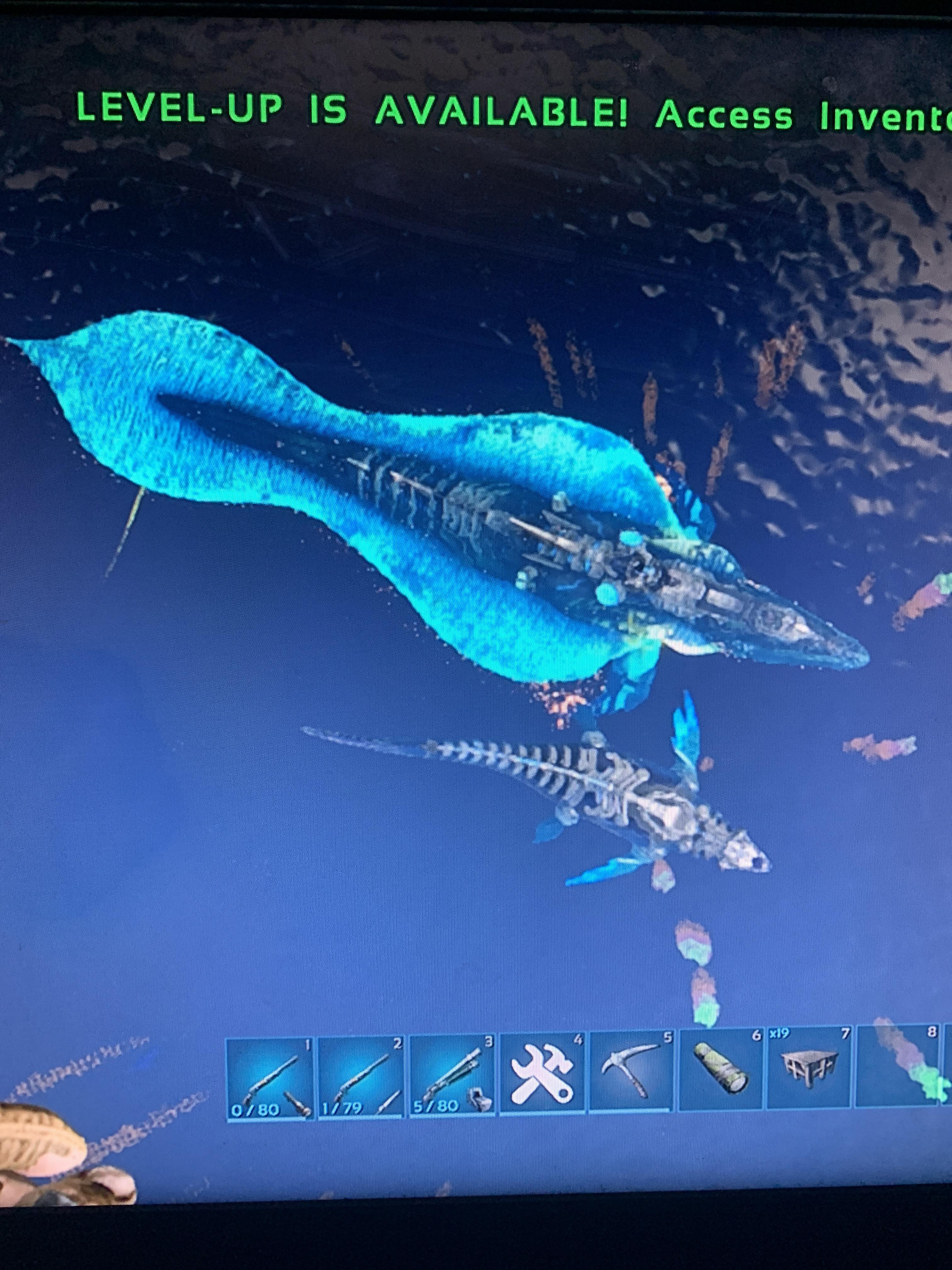 Just learnt how much bigger the space whale is compared to mosa r/ARK