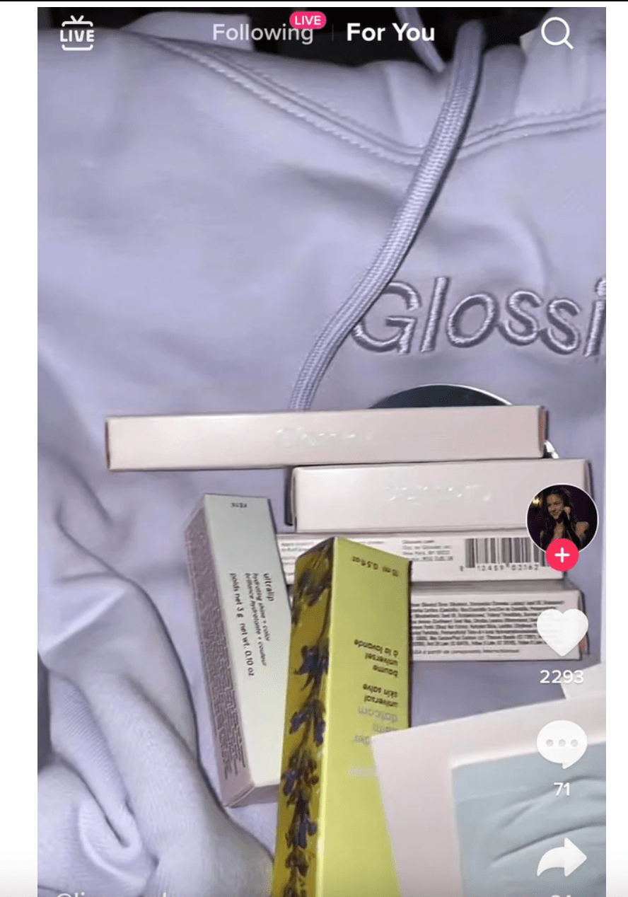 my first order! glossier