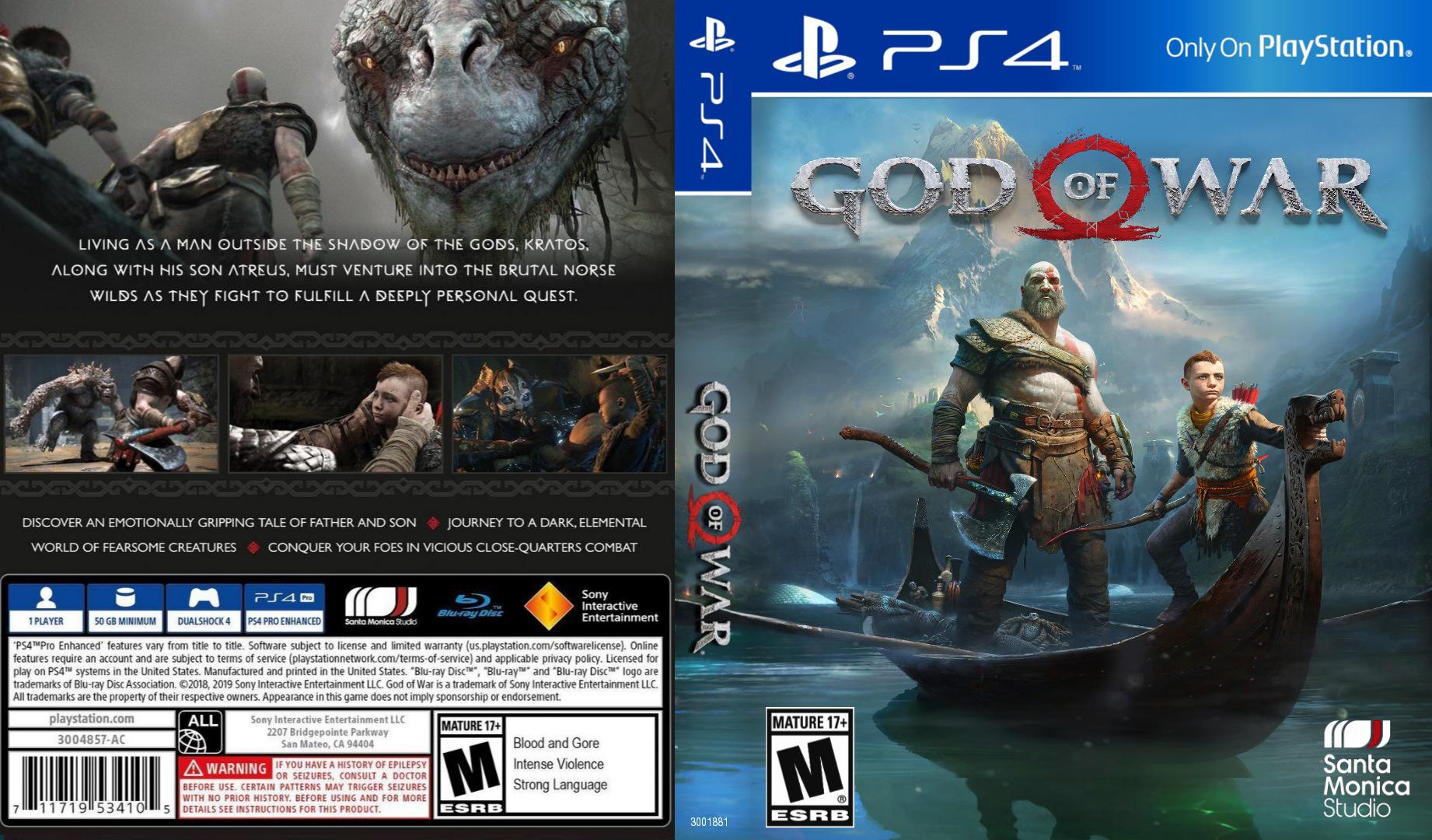 I tried to recreate the cover for God of War 2018, I couldn't find any