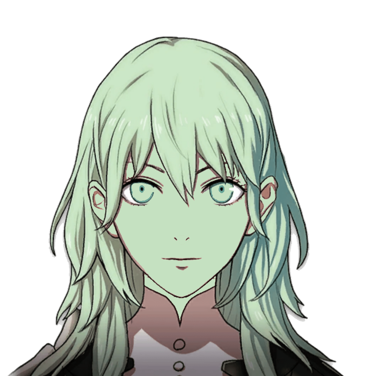 Female Byleth posttimeskip but her eye and skin match her hair color