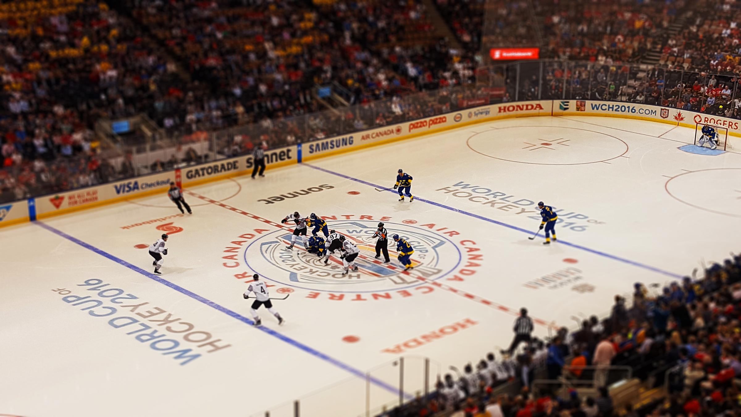 First attempt at tiltshift photography, taken at the World Cup of