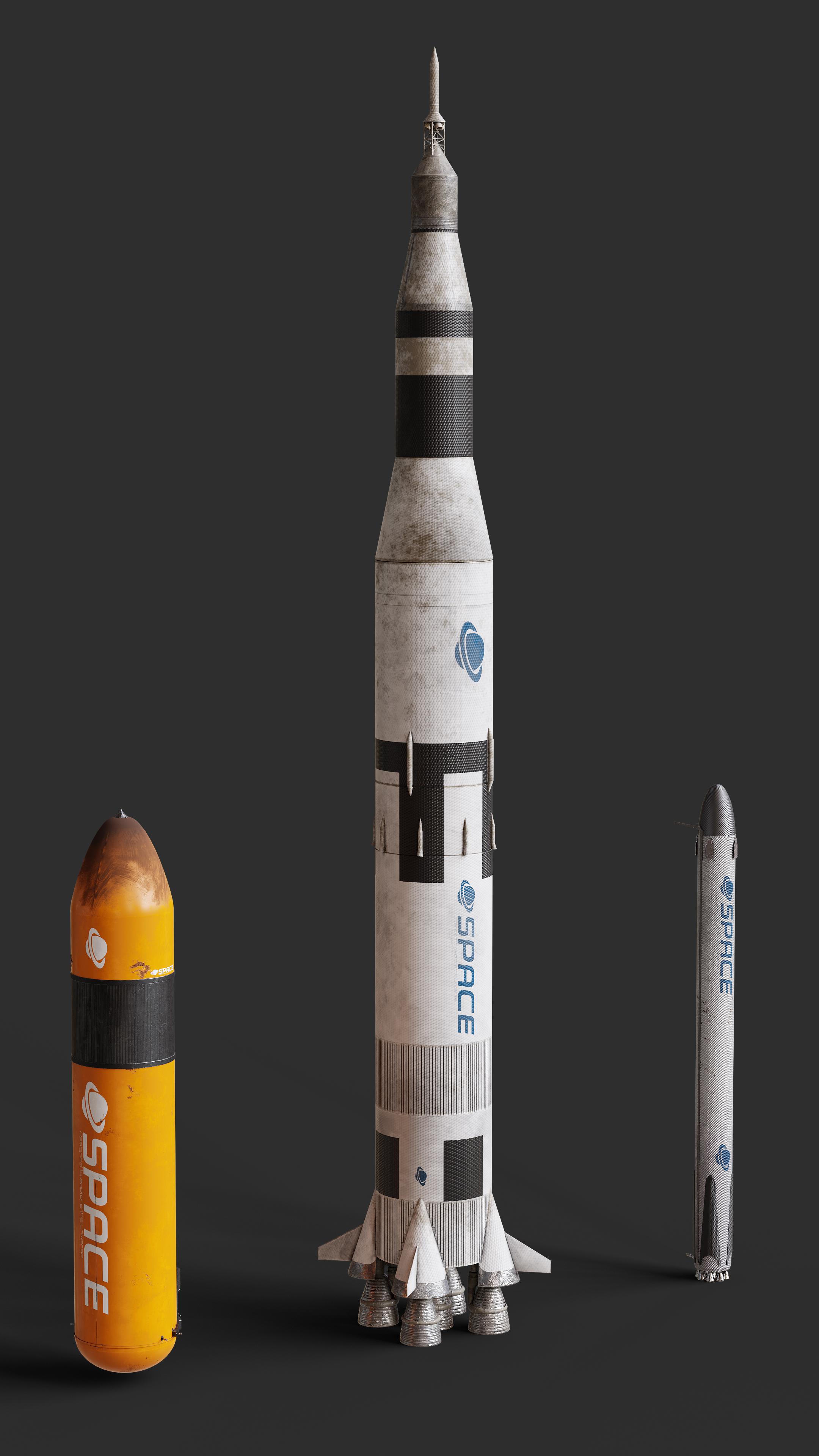 I made some rockets planning my next project r/blender