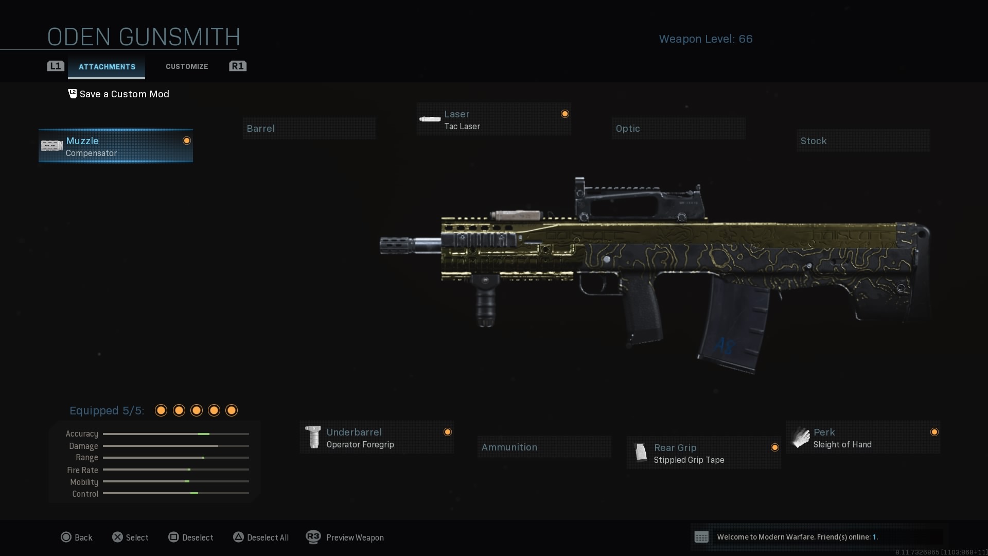 Golden Gunsmith Guide 17 ODEN (The indepth reddit series sharing