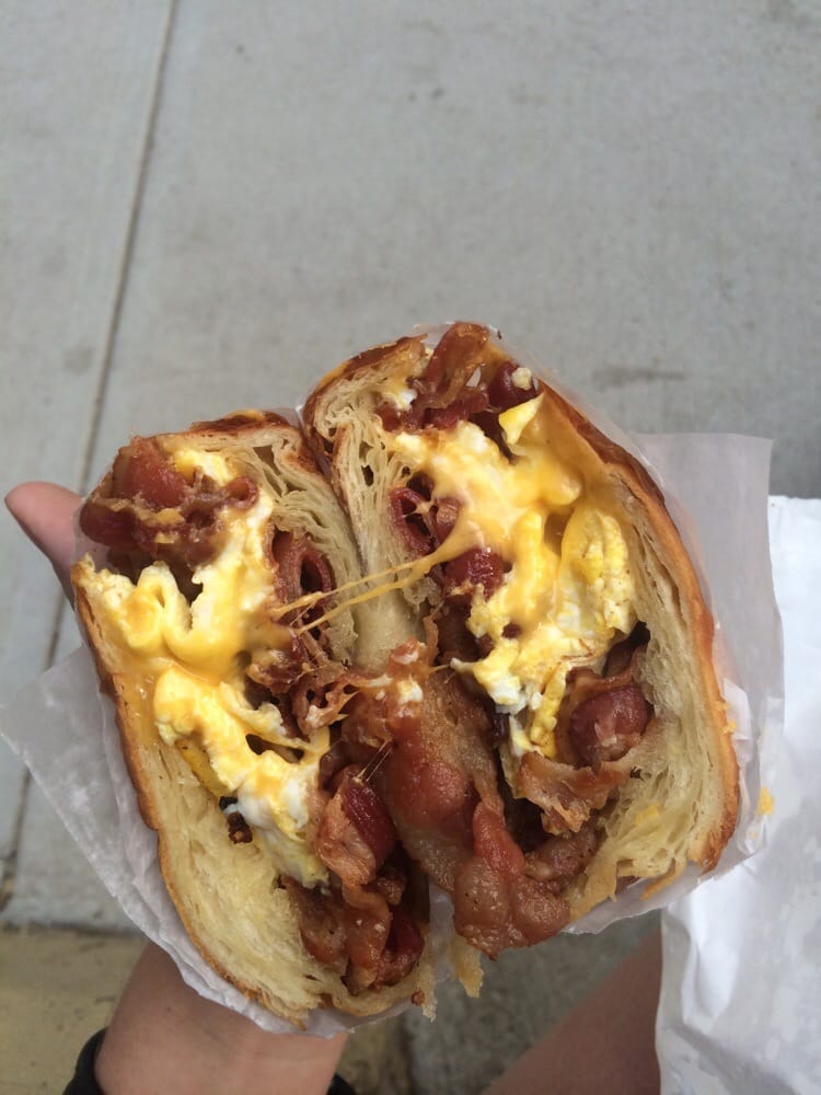 NYC egg sandwich to go. r/goldhoard