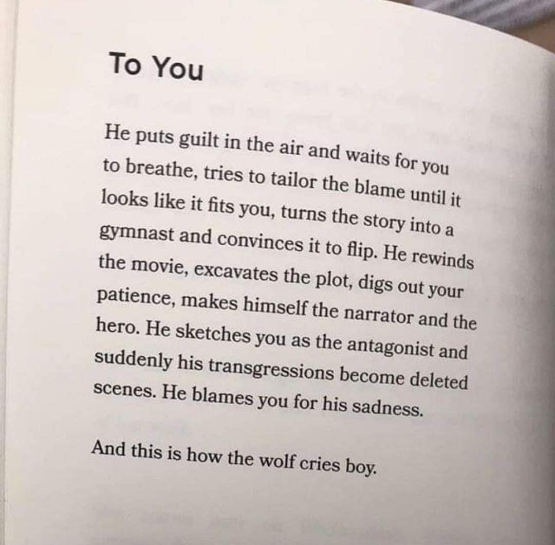 Sums up how he turns everything on me perfectly r/BPDlovedones