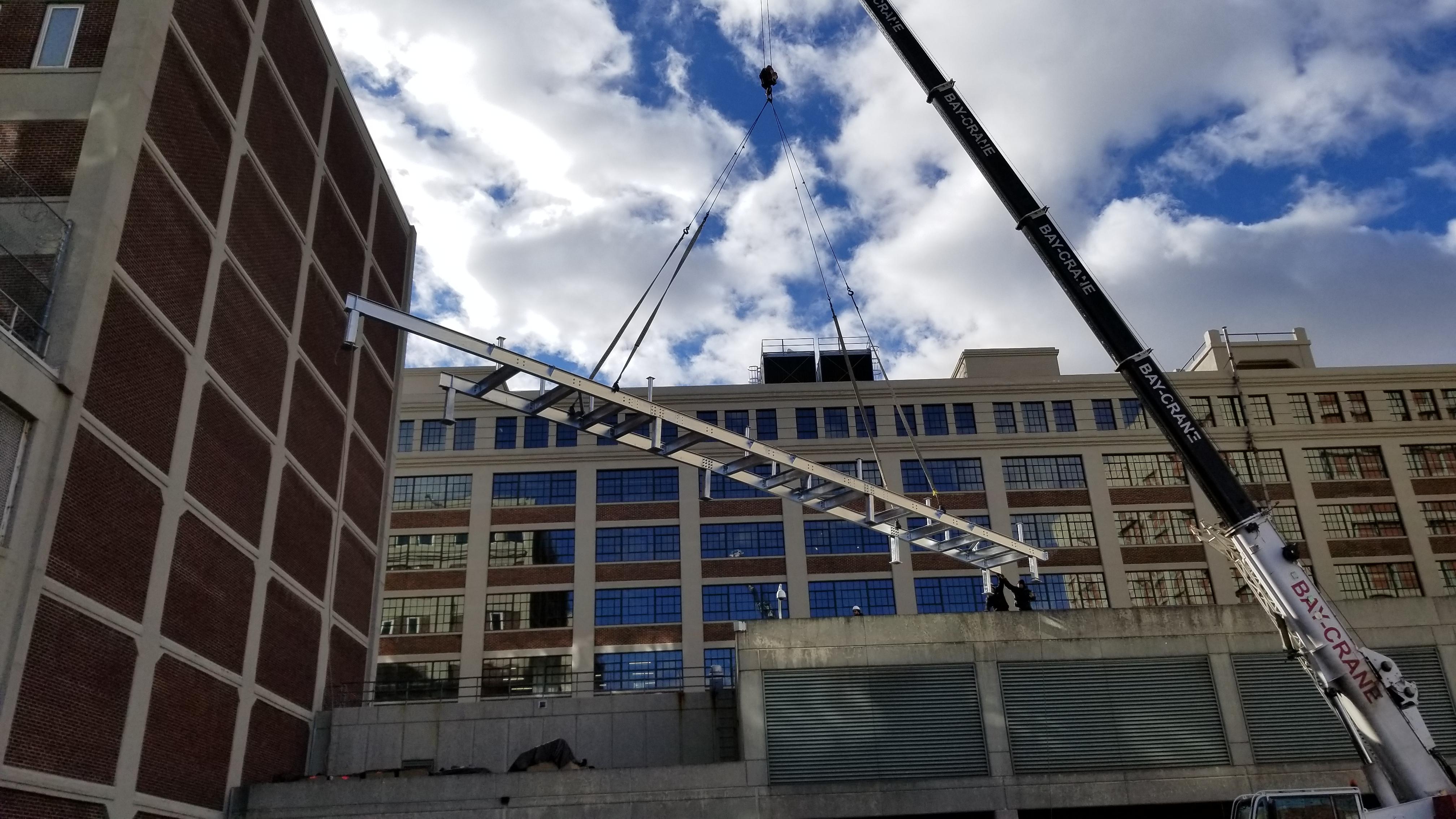 Dunnage framing for SCR system. Brooklyn, NY r/Construction