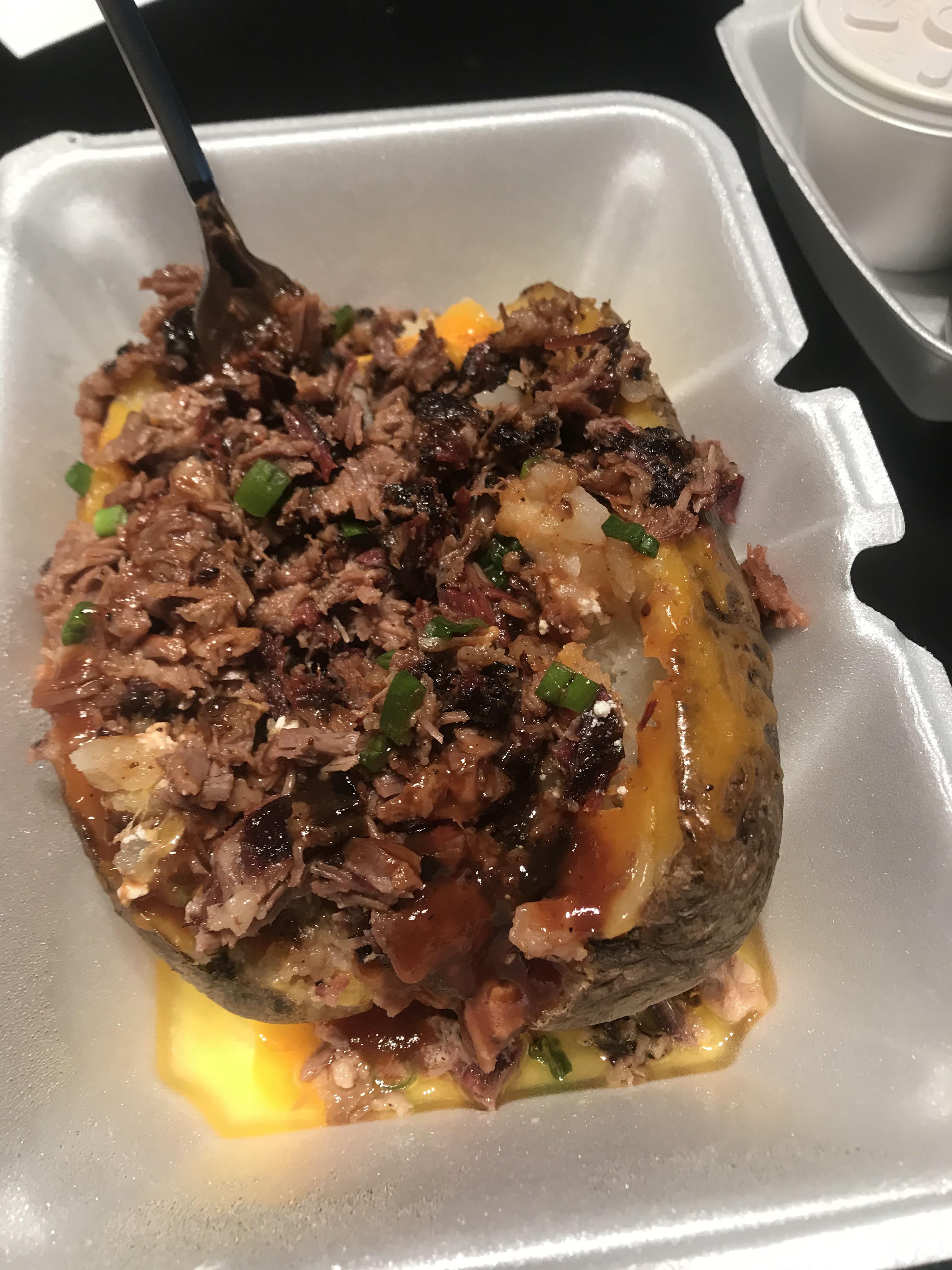 [i ate] a Bbq brisket baked potato r/food
