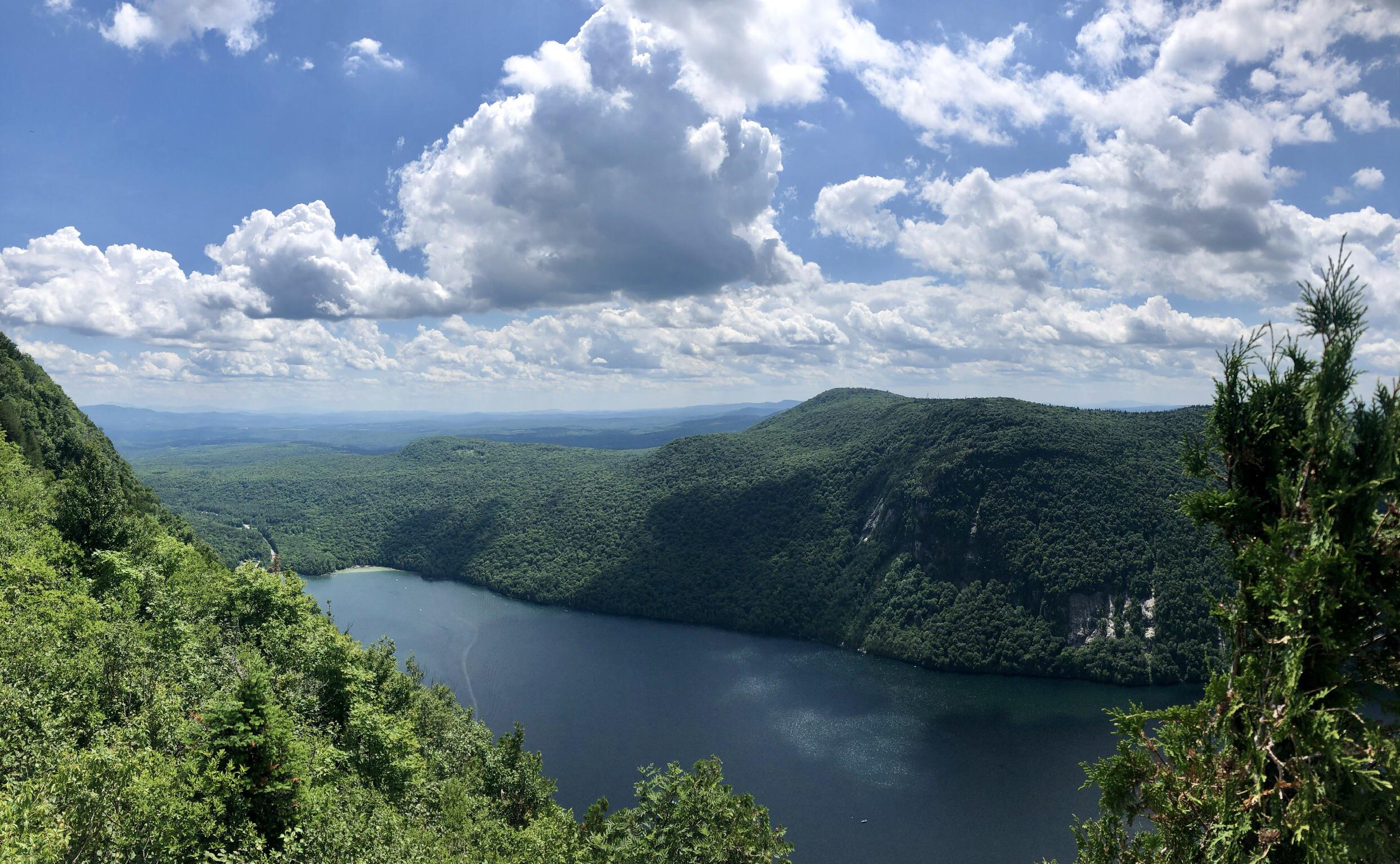 Lake Willoughby, Vermont, US. Photo from the North Trail on Mt. Pisgah