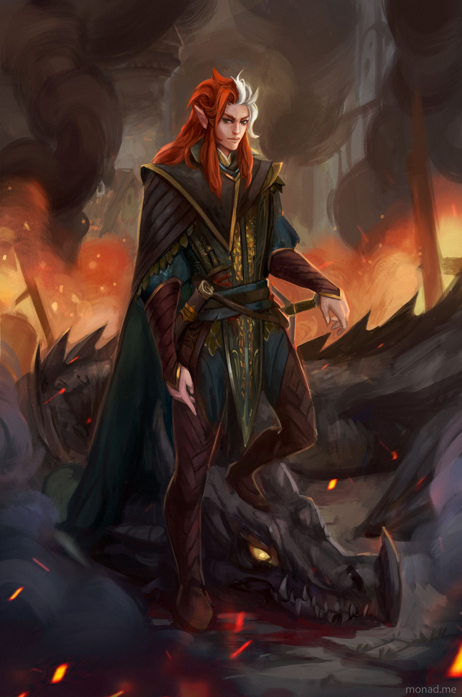 [OC] [ART] Lis, bladesinger r/DnD