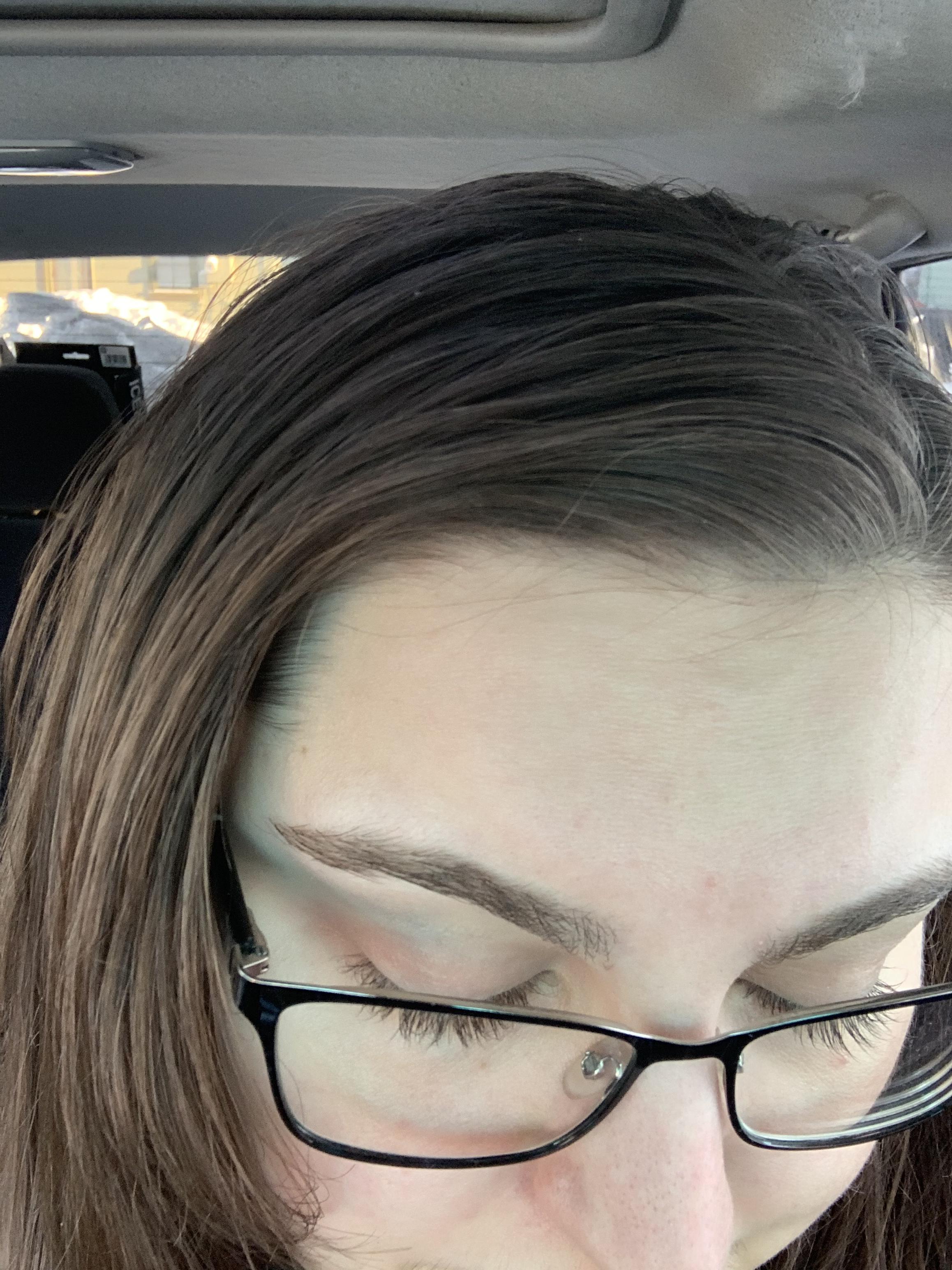 Washed with distilled water and went to the salon with wet hair! My