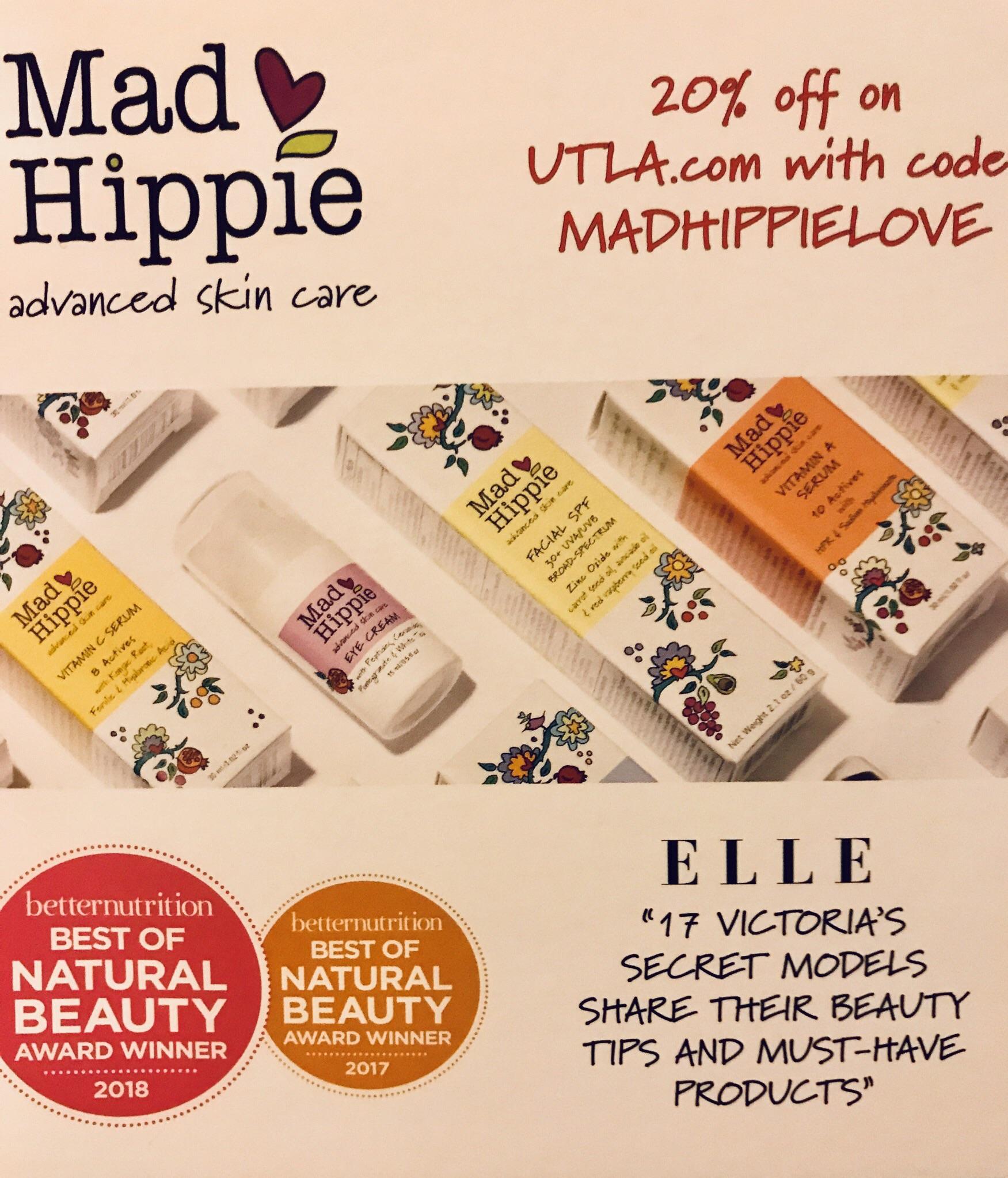 20 off Mad Hippie products. Use code “MADHIPPIELOVE” (end