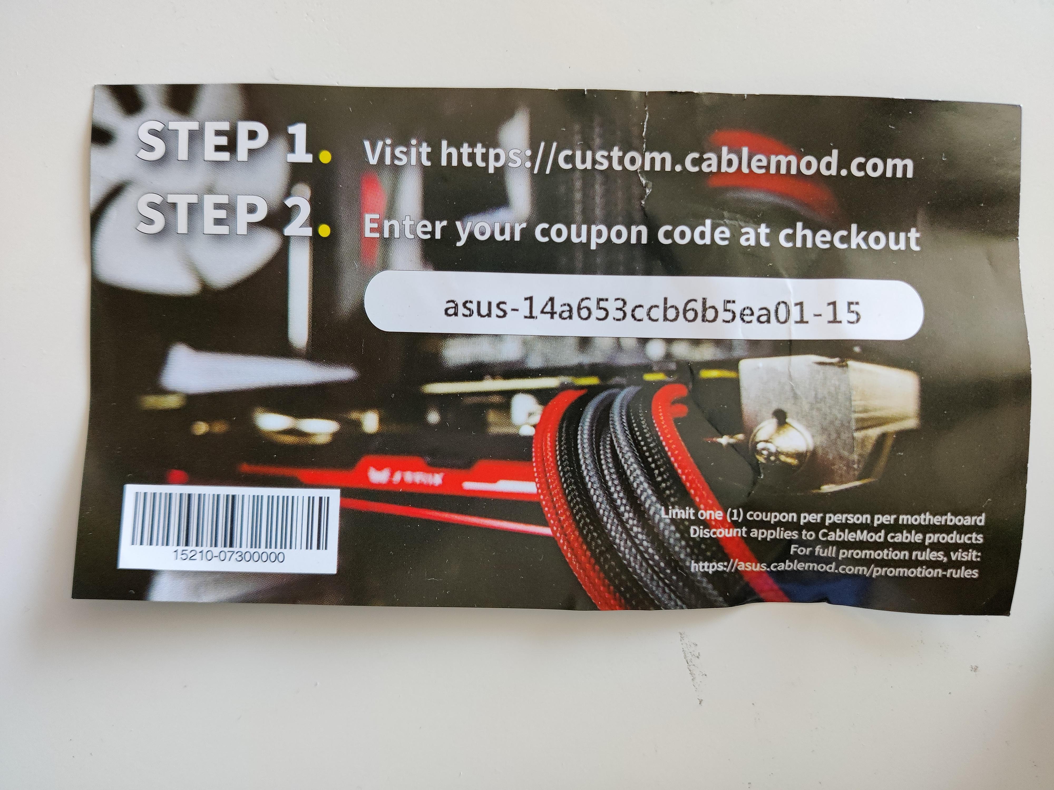 Cablemod coupon r/watercooling