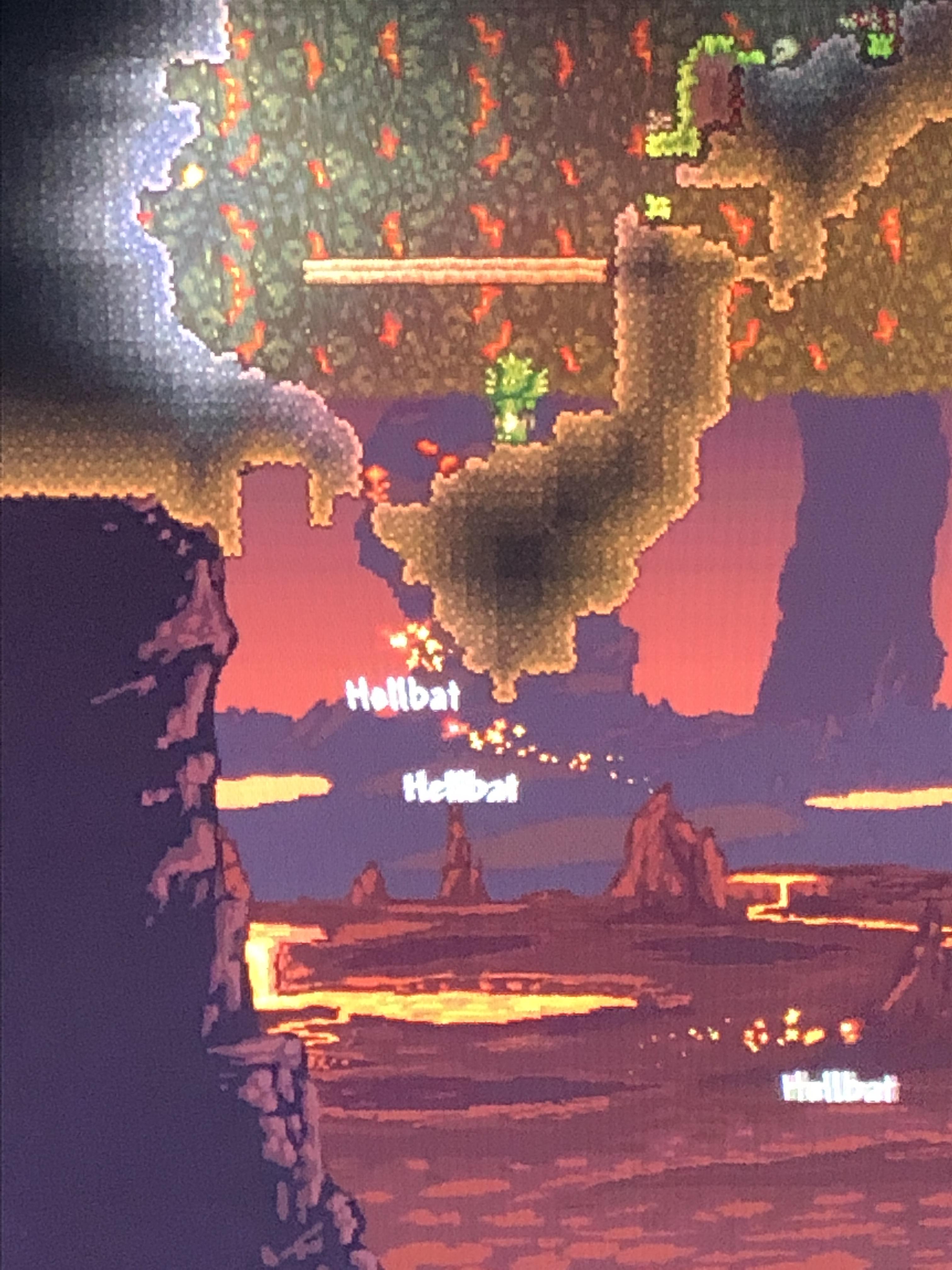Made it to the Underworld (with trash gear) r/Terraria