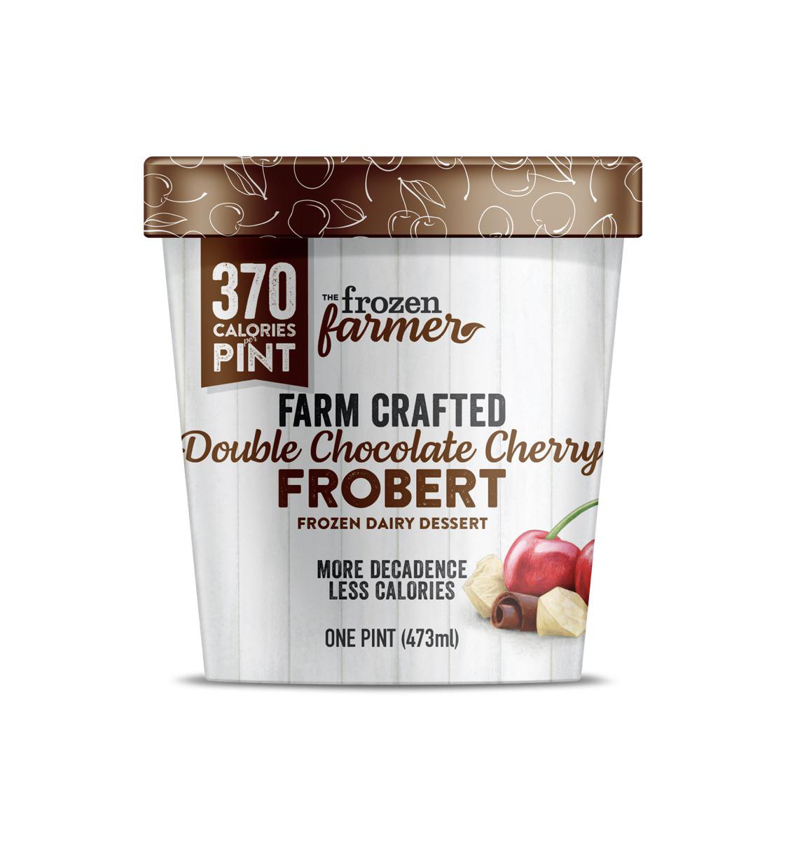 Frozen Farmers Double Chocolate Cherry Frobert (370 calories per pint