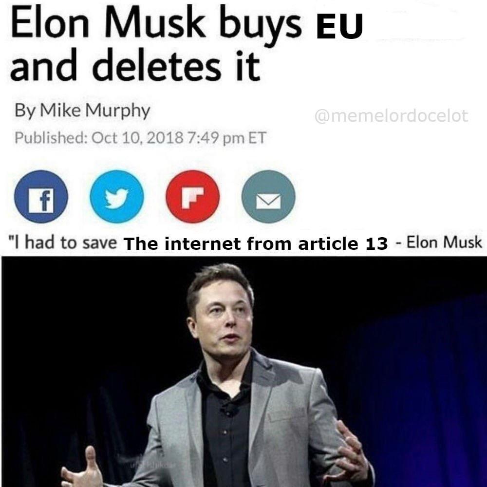 Had to make an Elon Musk Meme. Also save the memes