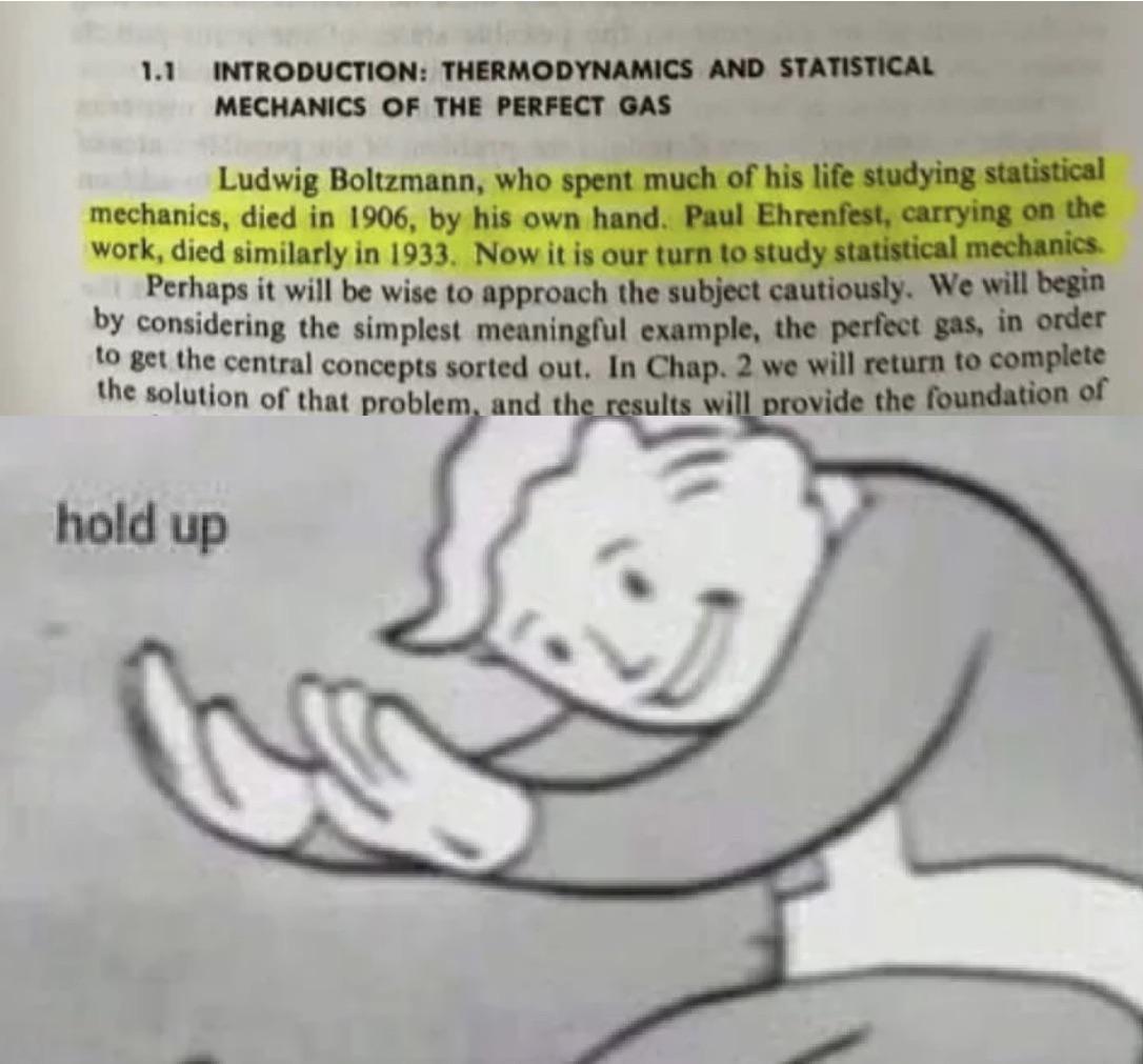 Thermodynamics and statistical mechanics should be banned, not weed r