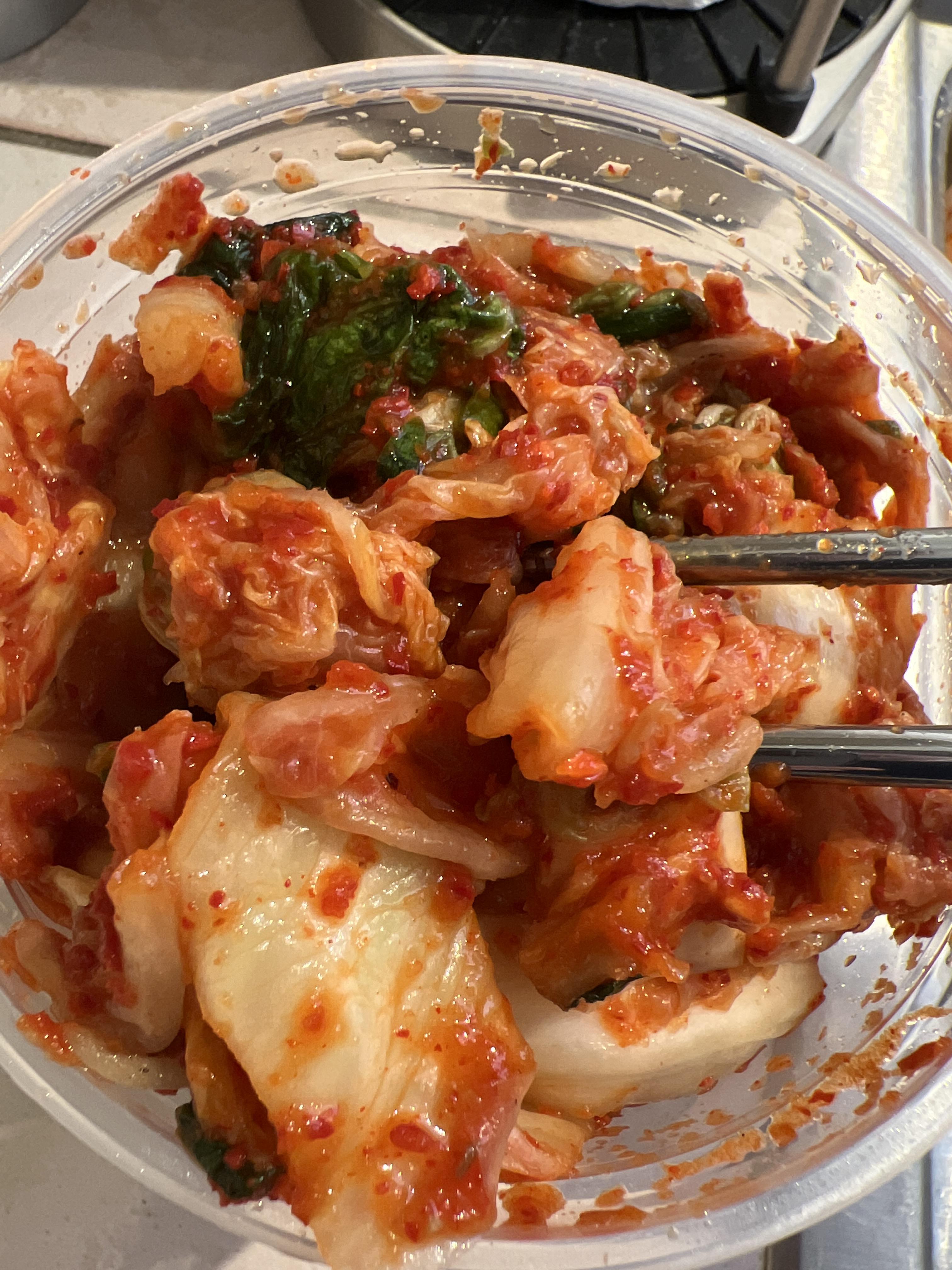 How can I make my kimchi more like this? It’s very soft and compact