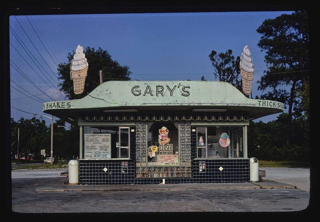Gary’s Ice Cream, Jacksonville, Florida in 1979. Source John Margolies