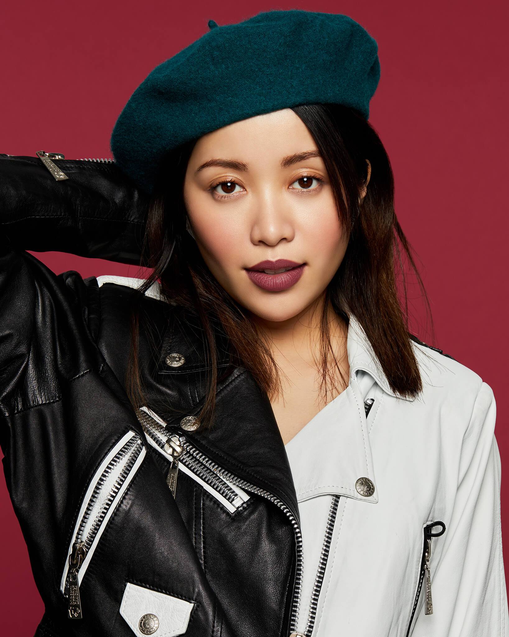 This half black half white leather jacket r/findfashion