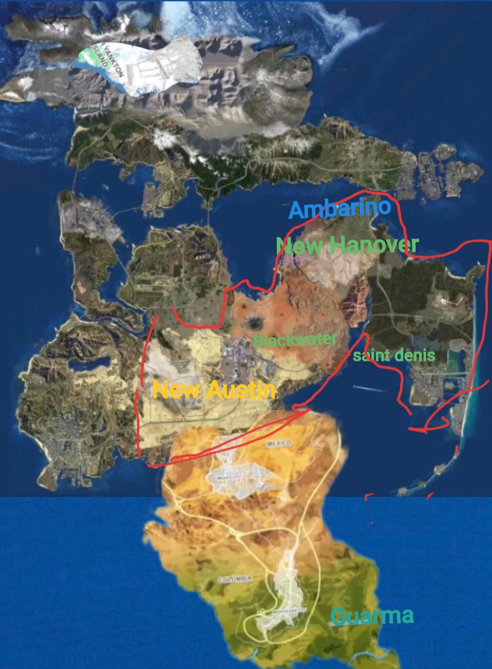 Comparing all GTA maps to Rdr2 map toughts? r/rockstar