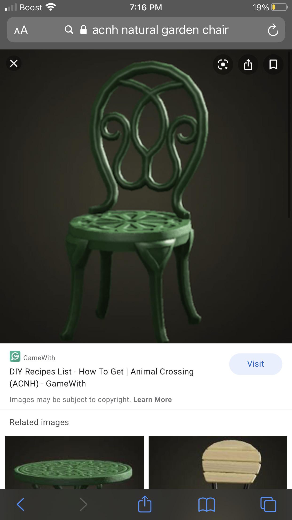 Looking for natural garden chair r/DodoCrossing