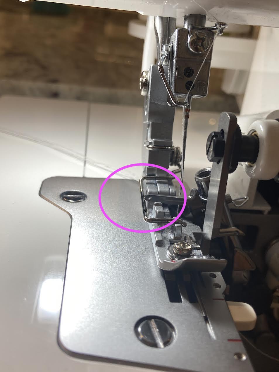 Juki serger timing issues? Upper looper is hitting the presser foot