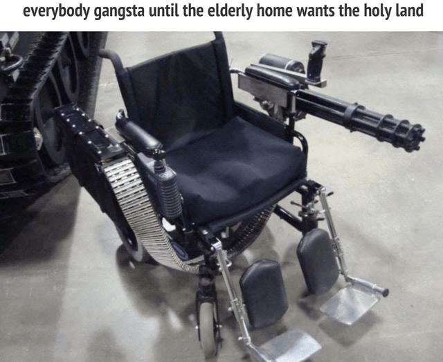 Tactical battle wheelchair