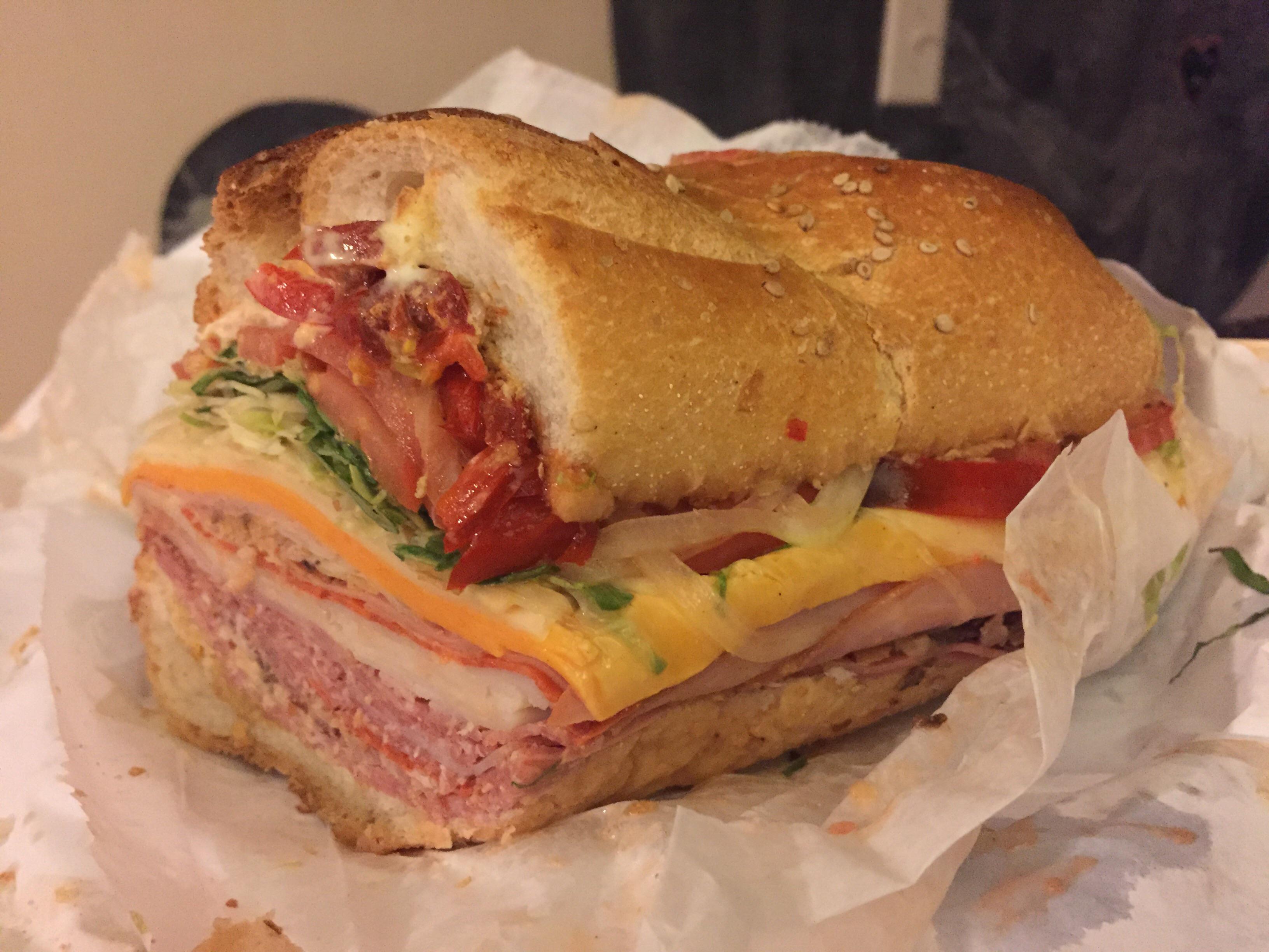 THE BOMB 14inch sub w/ salami, ham, turkey, pepperoni, mortadella
