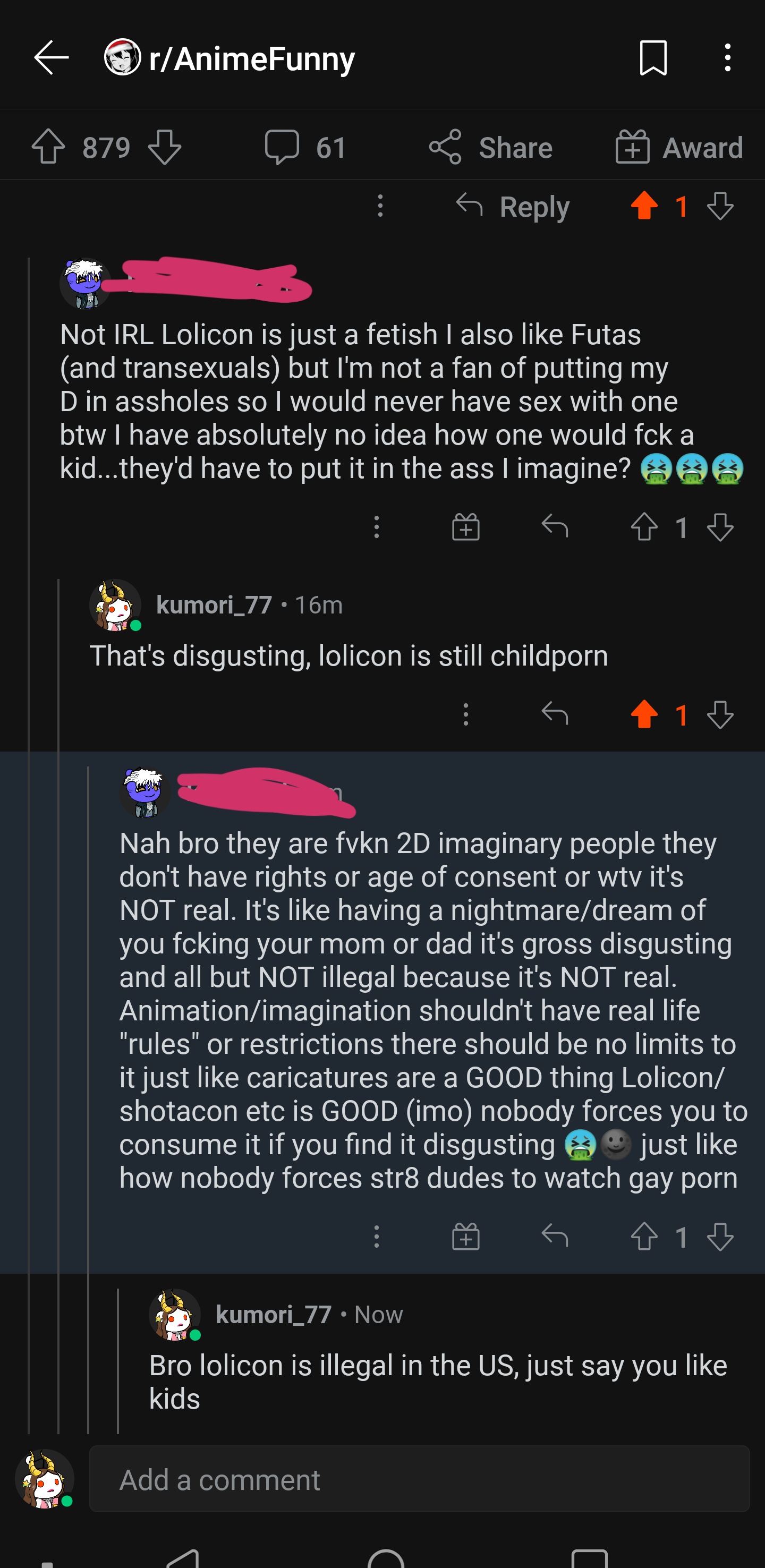 When I have to argue that loli is child porn : justneckbeardthings