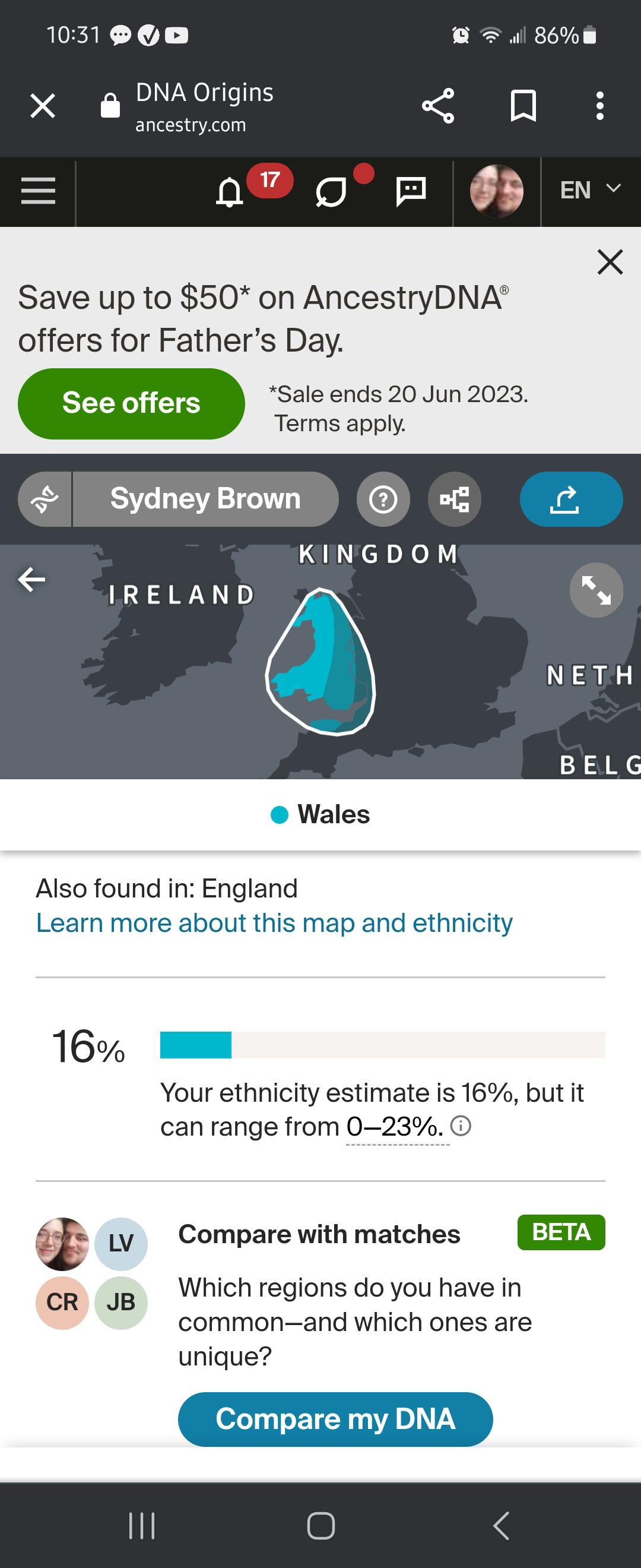Welsh Dna r/AncestryDNA