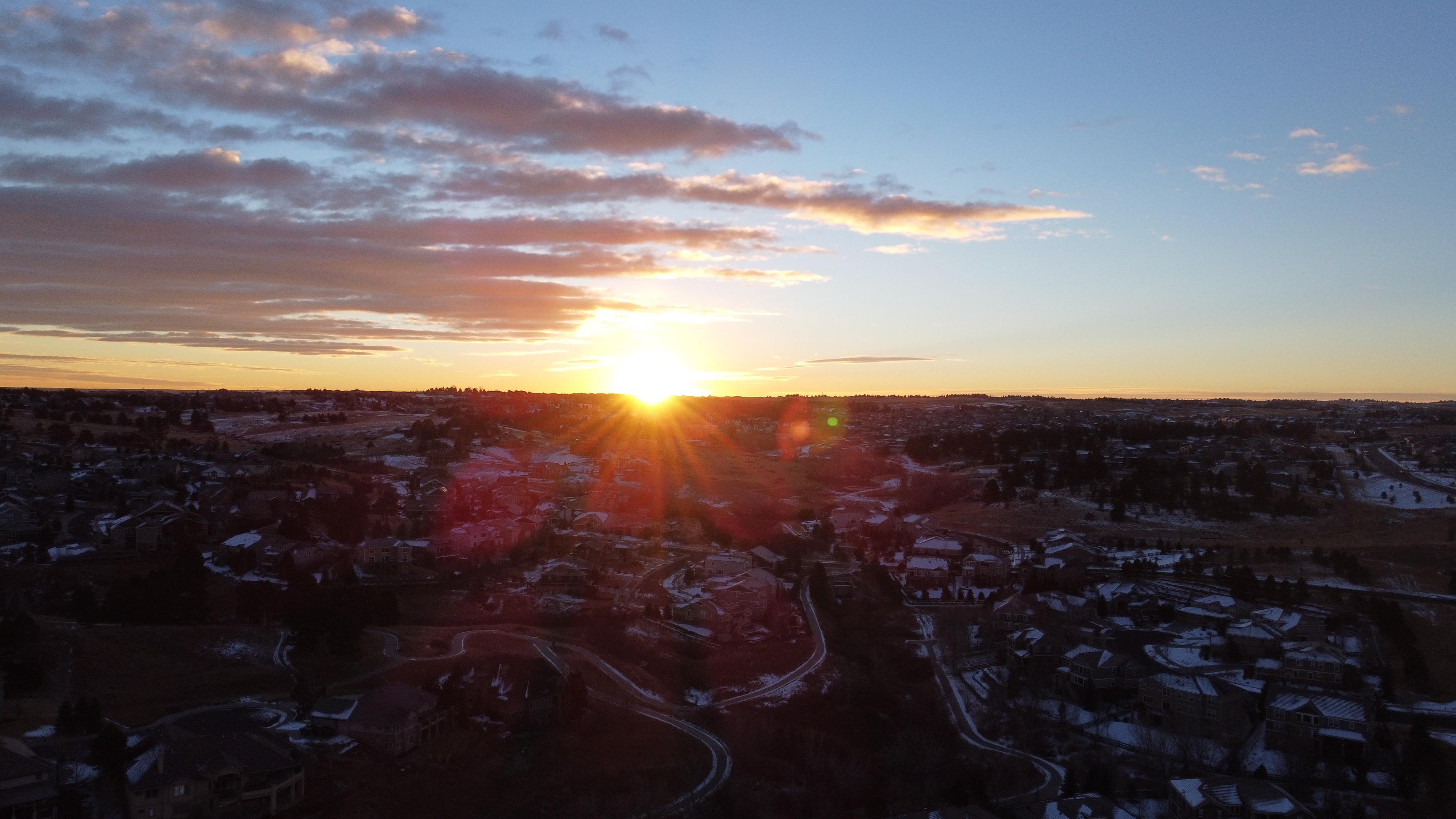 Sunrise on the hike in Aurora, CO r/hiking
