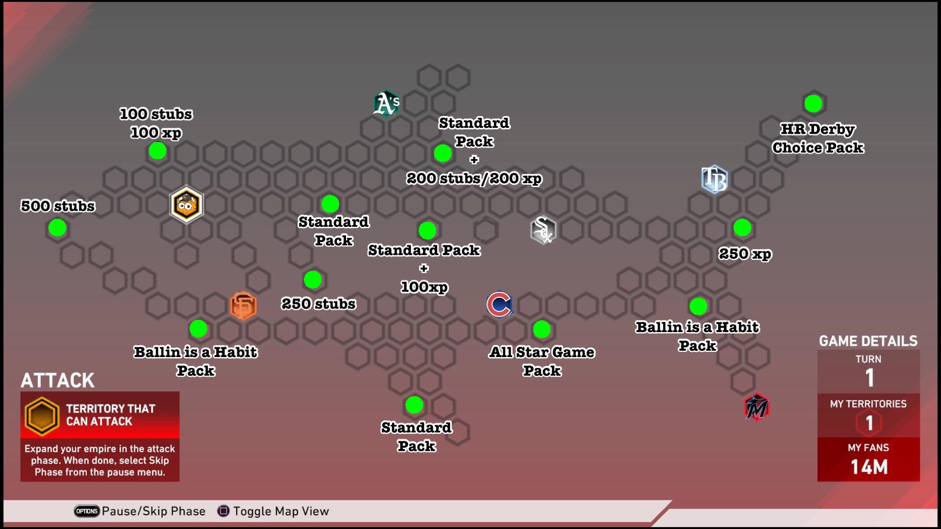9th Inning Conquest Map Error Correction! All hidden rewards on the new conquest map! MLBTheShow