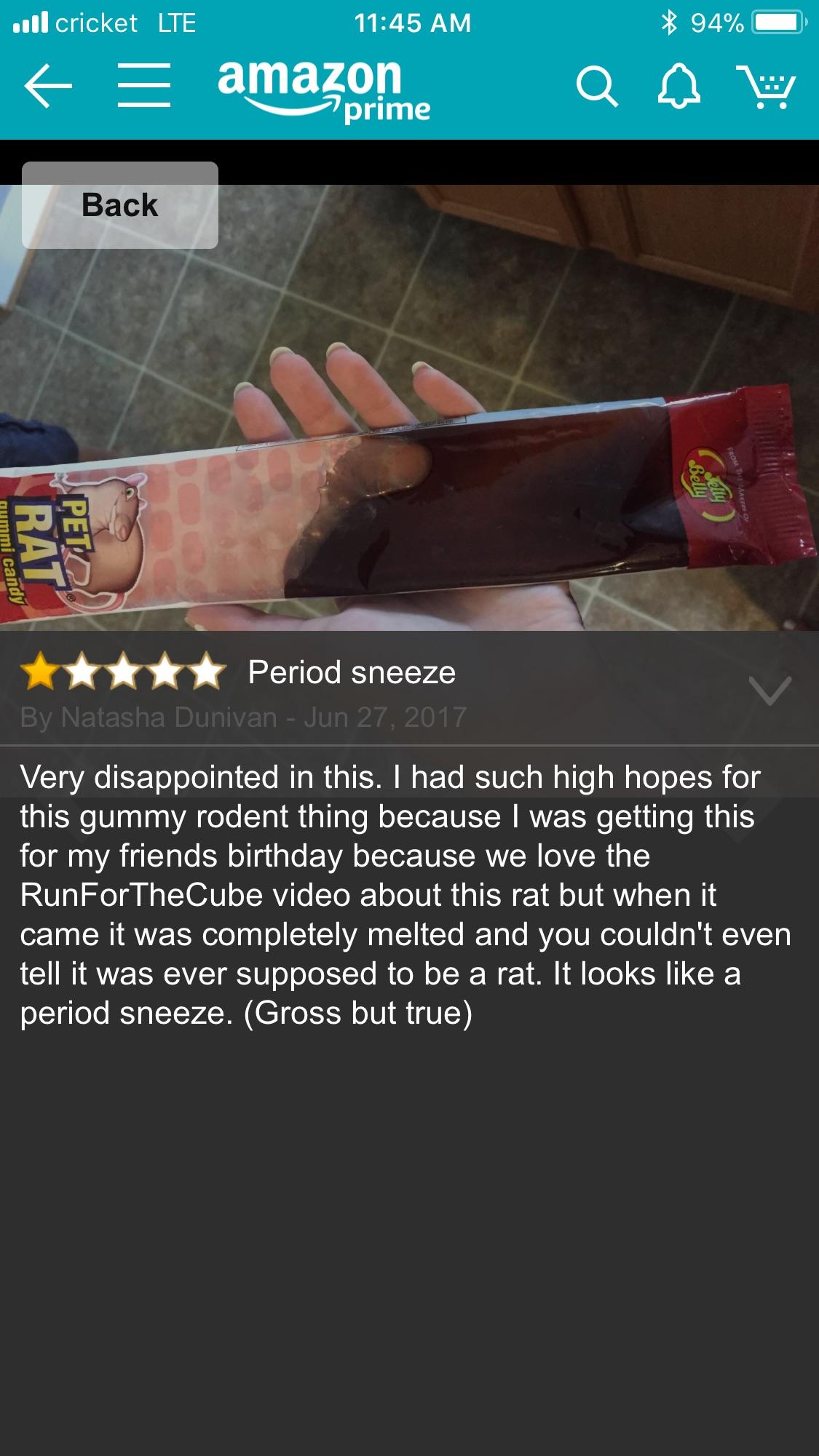 Amazon review of Jelly Belly Pet Rat Gummy Candy r/h3h3productions