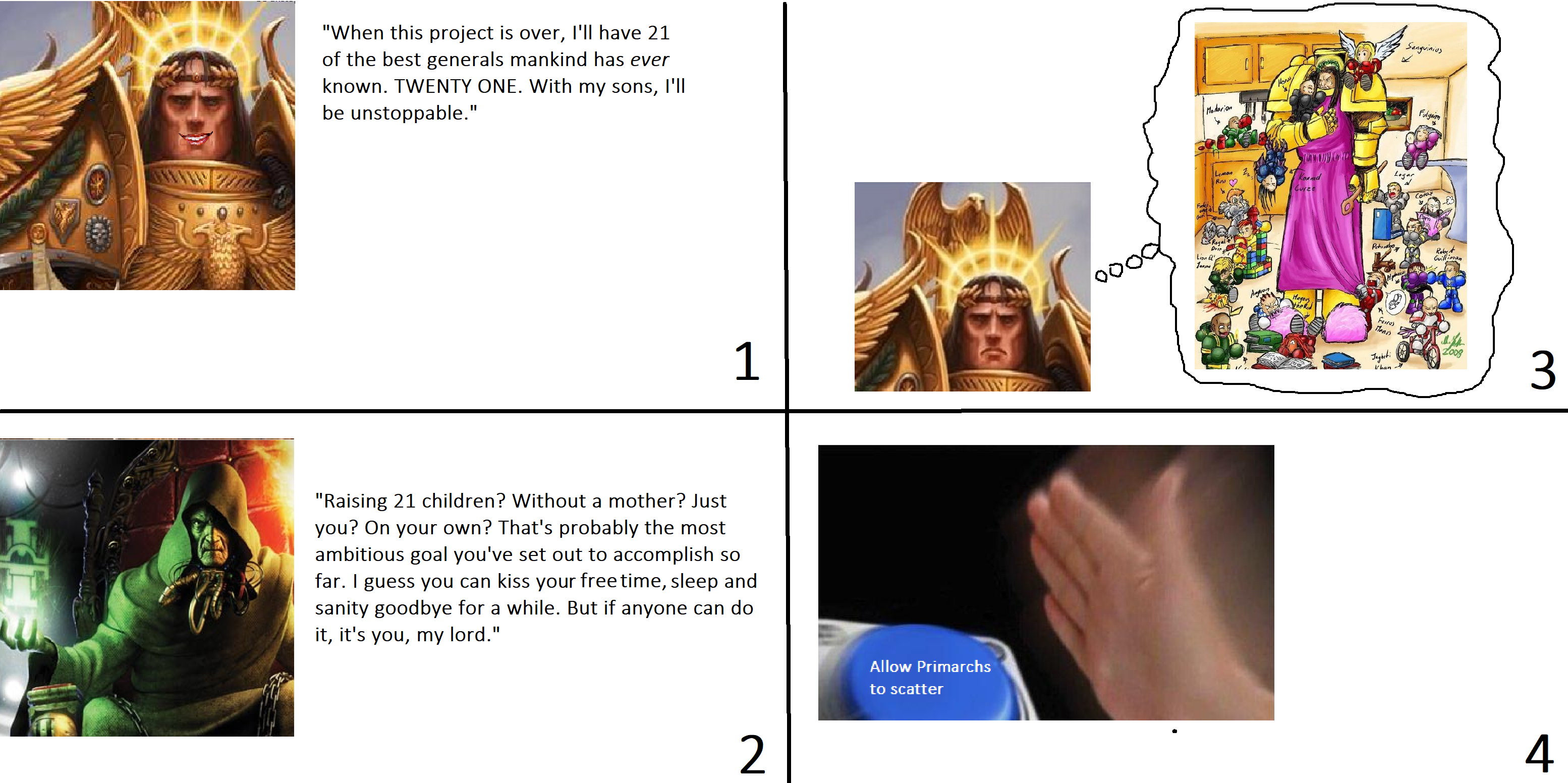 The REAL reason the Primarchs were scattered r/Grimdank