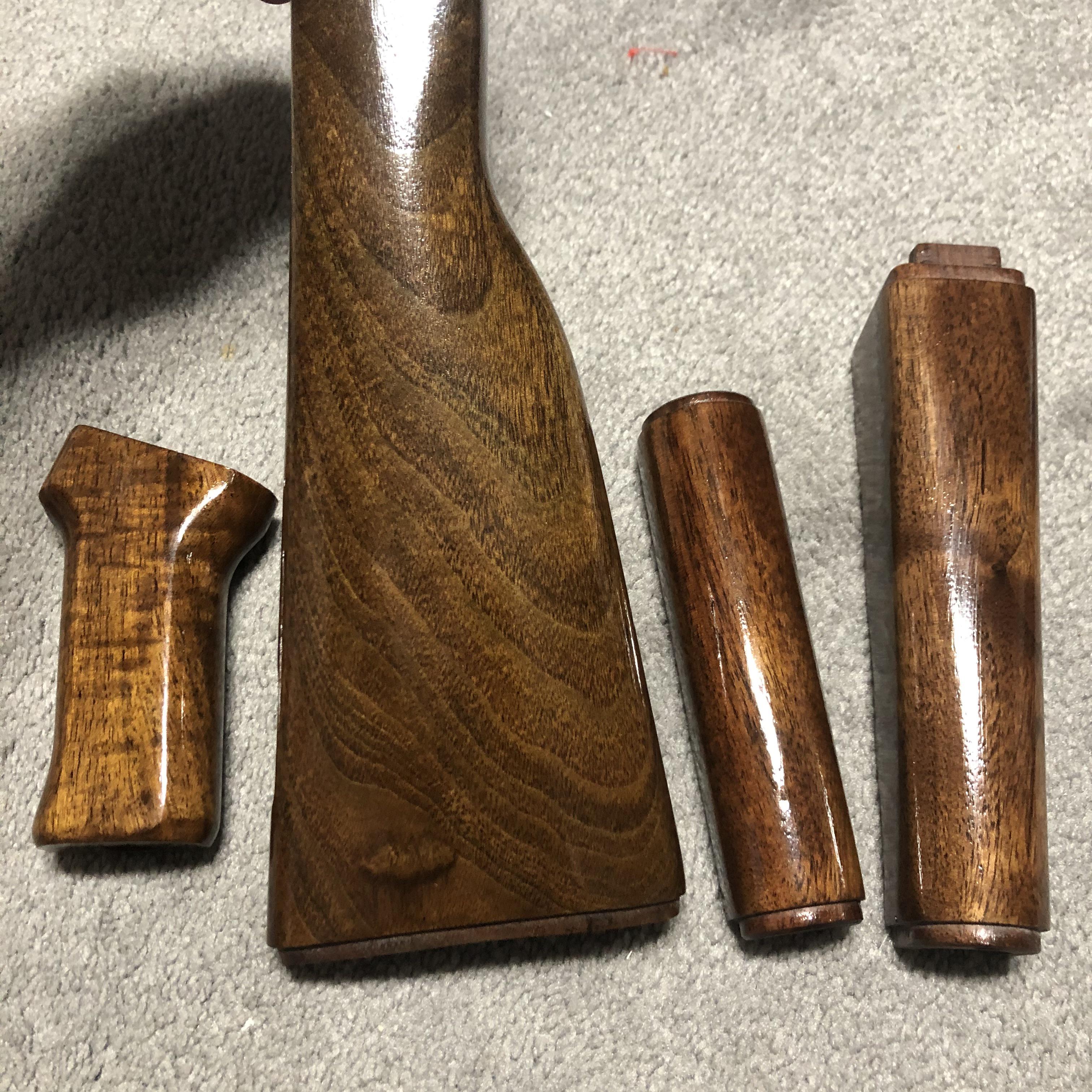 Some m70 furniture I refinished. Stripped bleached added some yellow